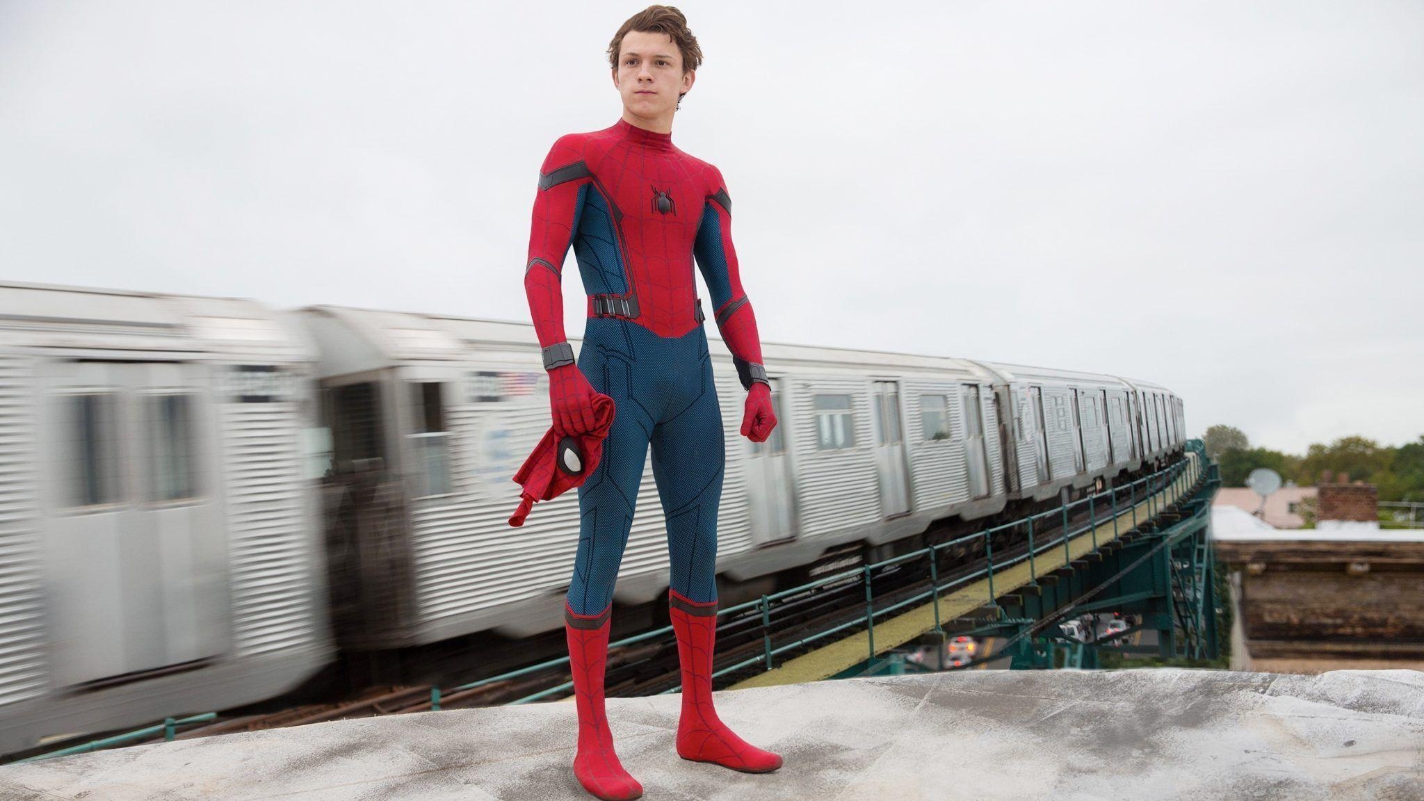 Spider-Man, Tom Holland, MCU, Homecoming, 2017, 2050x1160 HD Desktop