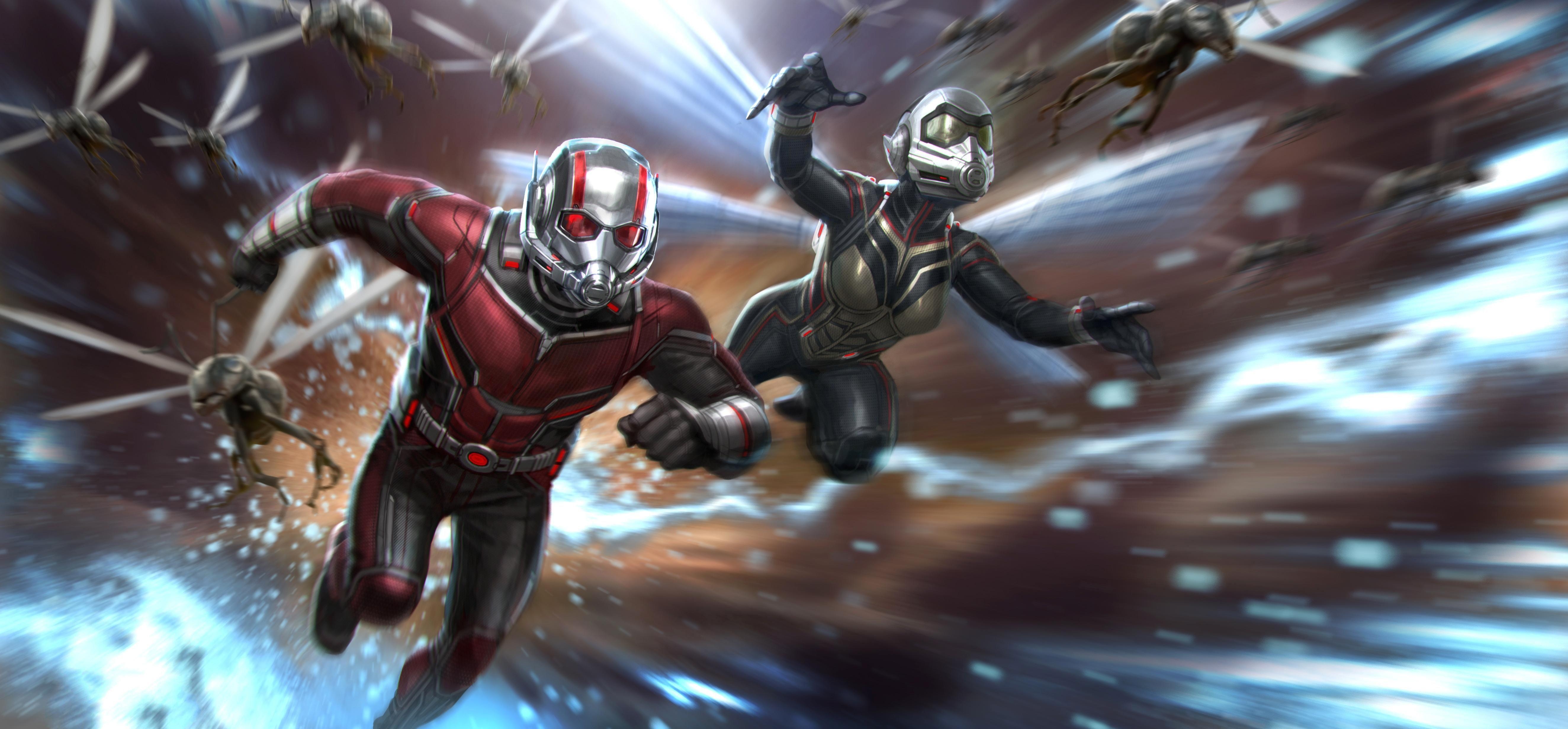 Ant-Man, Wasp, 4K, Ultra, Hintergrund, 5300x2470 4K Desktop