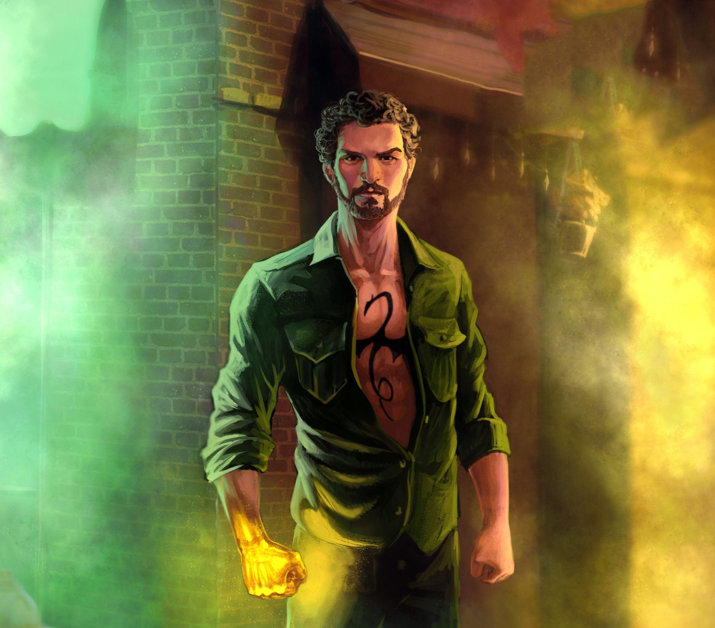 Iron Fist, Superheld, Comics, Marvel, Grafik, 2440x2140 HD Desktop