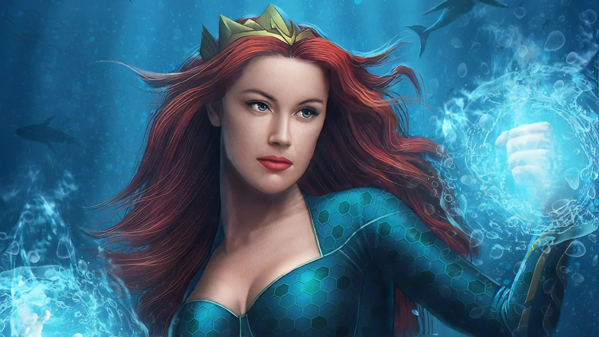 Schöne Mera, Aquaman Film, 4K, Hintergrund, DC, 1920x1080 Full HD Desktop