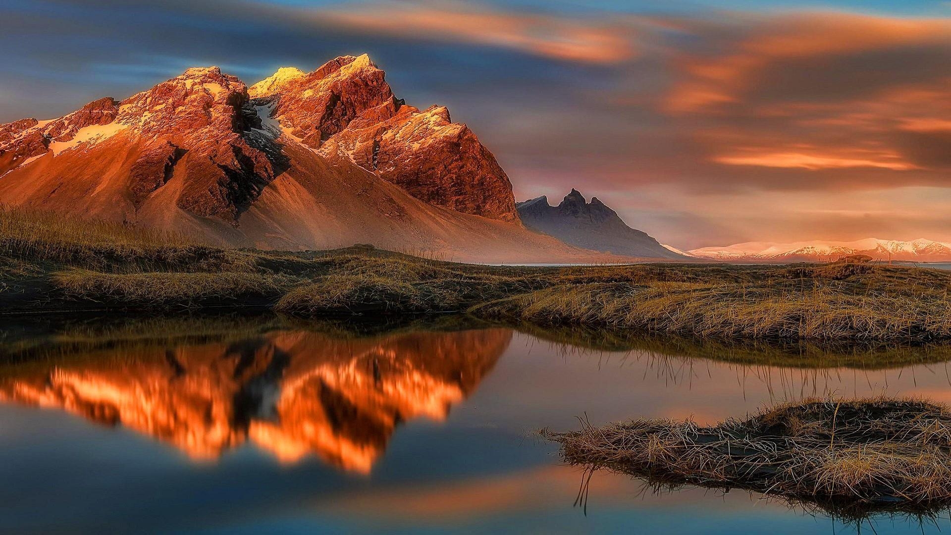 Reflektion, Wasser, Island, Reise, Bild, 1920x1080 Full HD Desktop