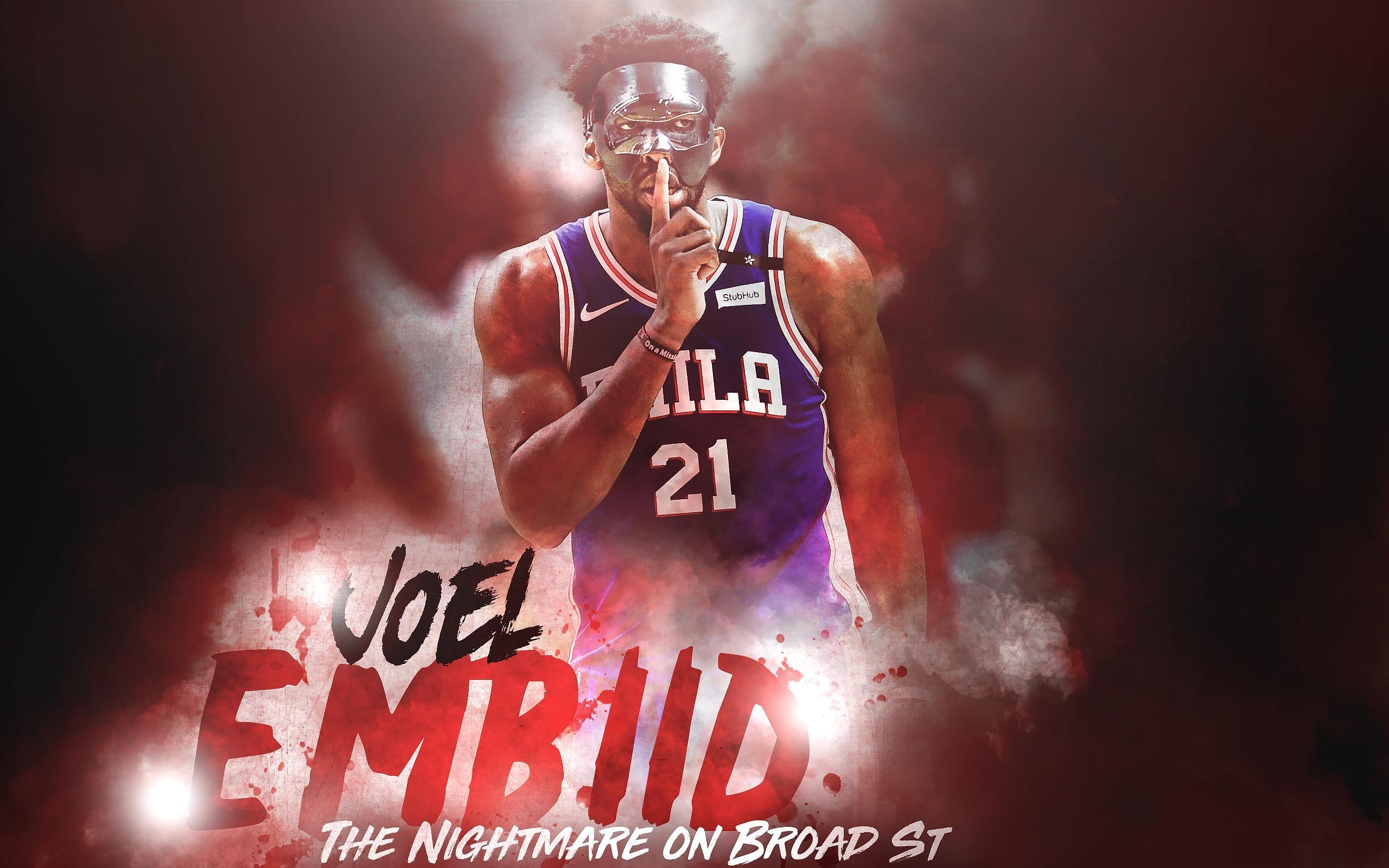 Joel Embiid, NBA, Mac, Hintergrund, Basketball, 2560x1600 HD Desktop