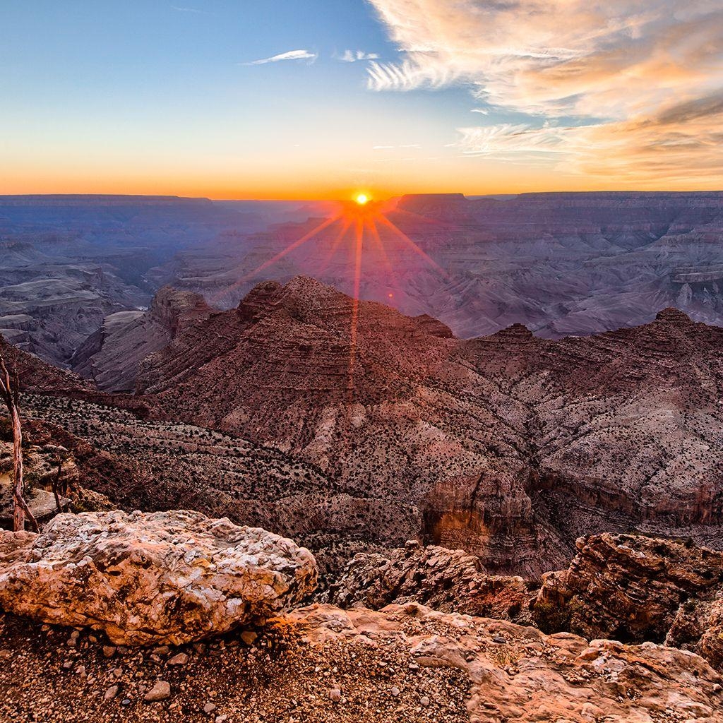 Grand Canyon, Reisen, Sonnenuntergang, Interfacelift, 1030x1030 HD Handy