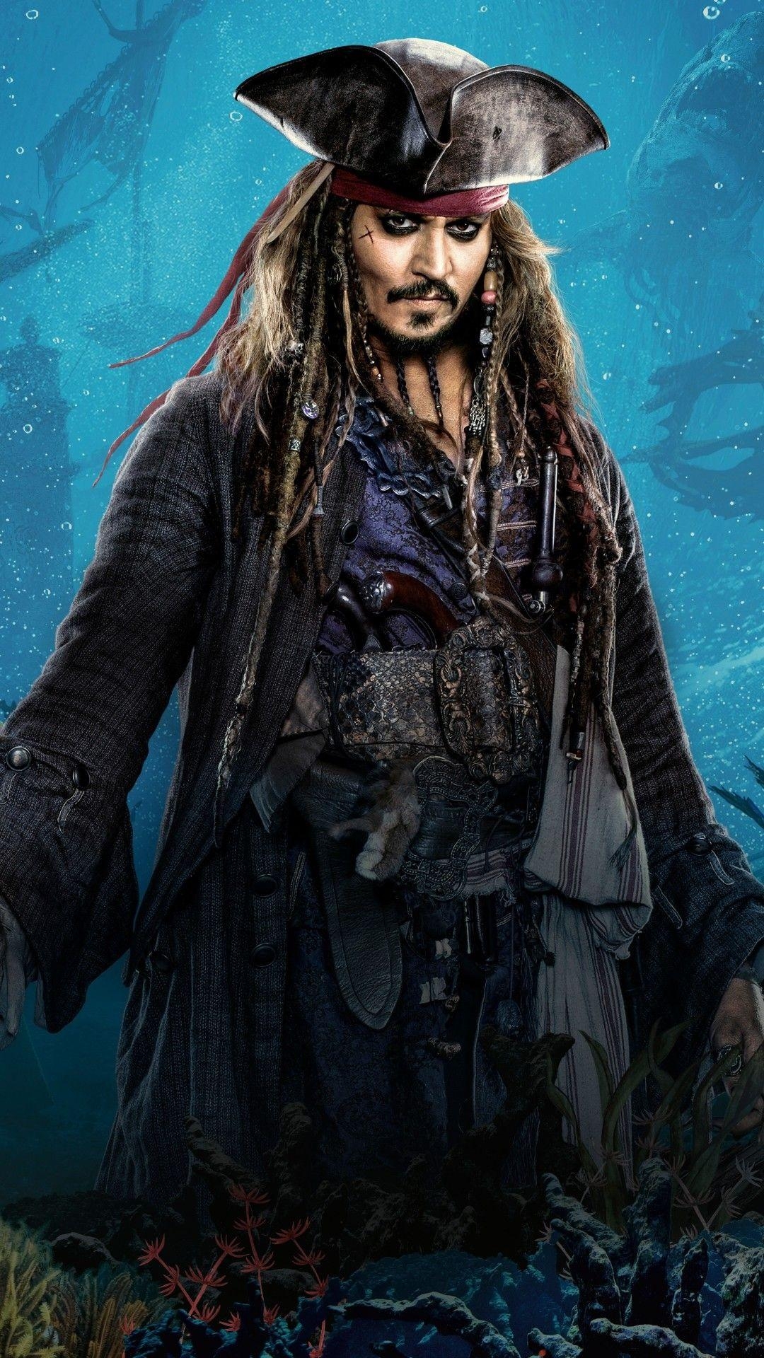 Jack Sparrow, Abenteuer, Film, Pirat, Johnny Depp, 1080x1920 Full HD Handy