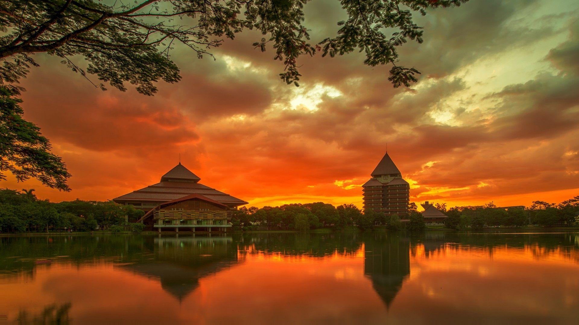 Universität Indonesien, Voll HD, Bildung, Reisen, Hintergrund, 1920x1080 Full HD Desktop