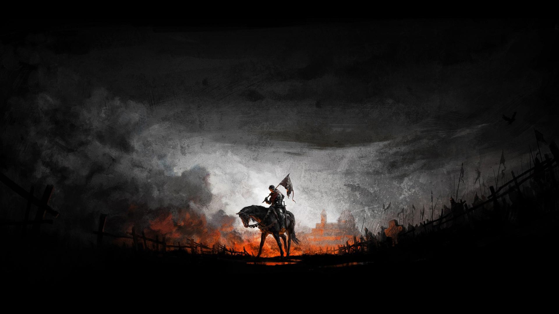 Videospiele, Banner, Digital Art, War Horse, Hintergrund, 1920x1080 Full HD Desktop