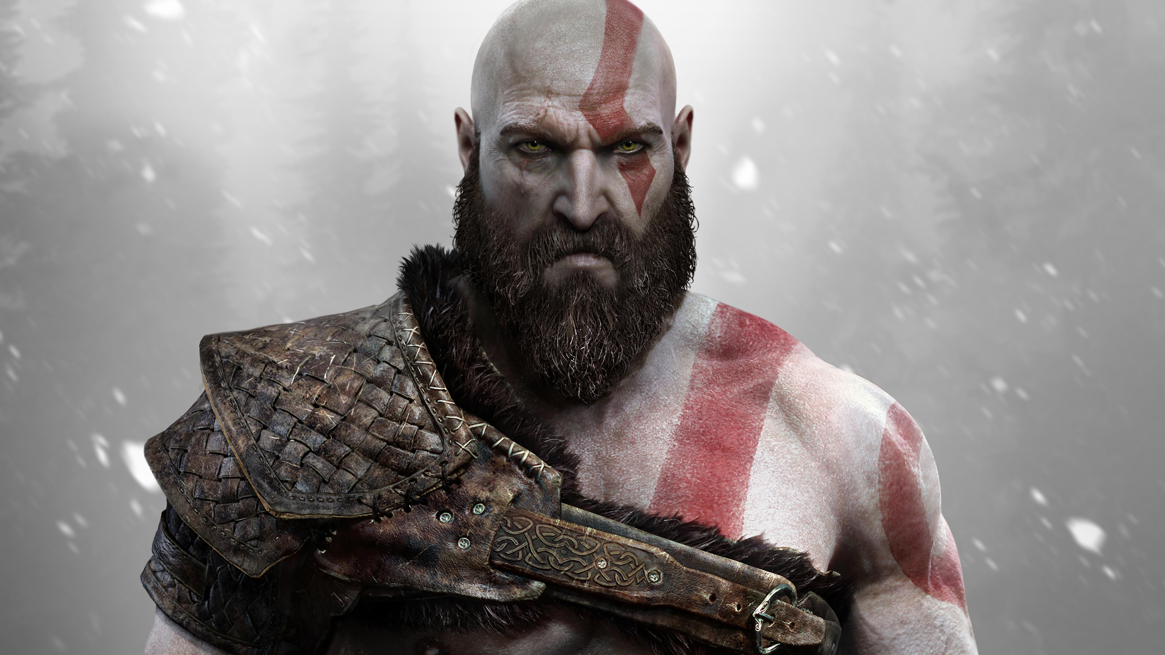 God of War, Kratos, PS4, Spiele, 4K, 4760x2680 4K Desktop