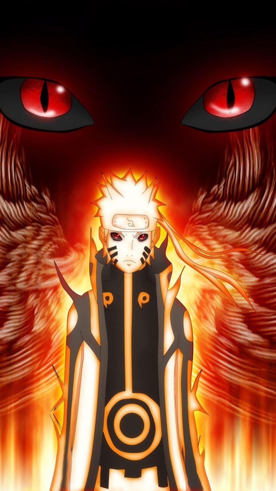 4K, Naruto, Kurama, iPhone, Android, 1060x1890 HD Handy