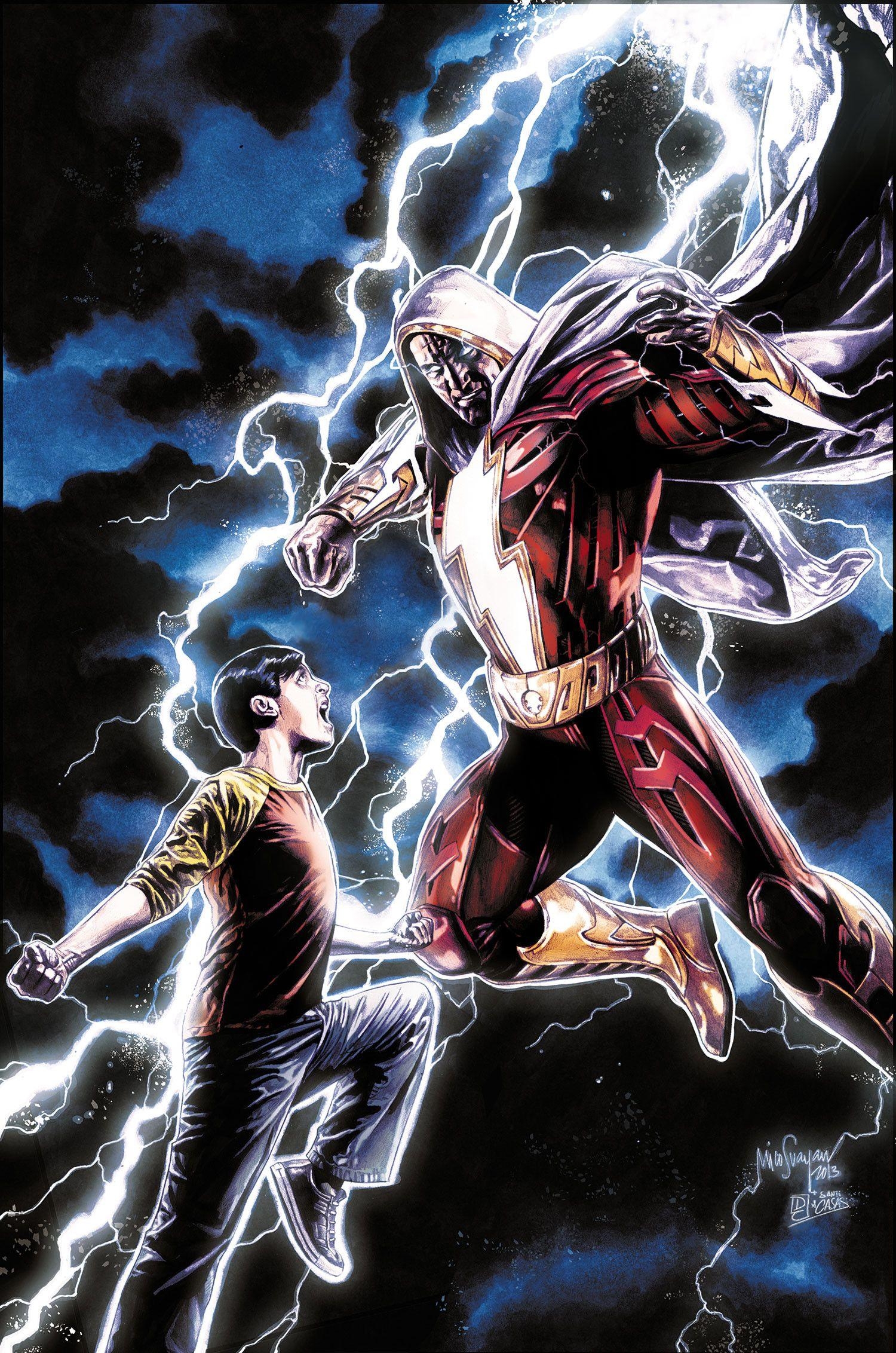 Shazam, Superheld, DC Comics, Bild, Magie, 1500x2270 HD Handy