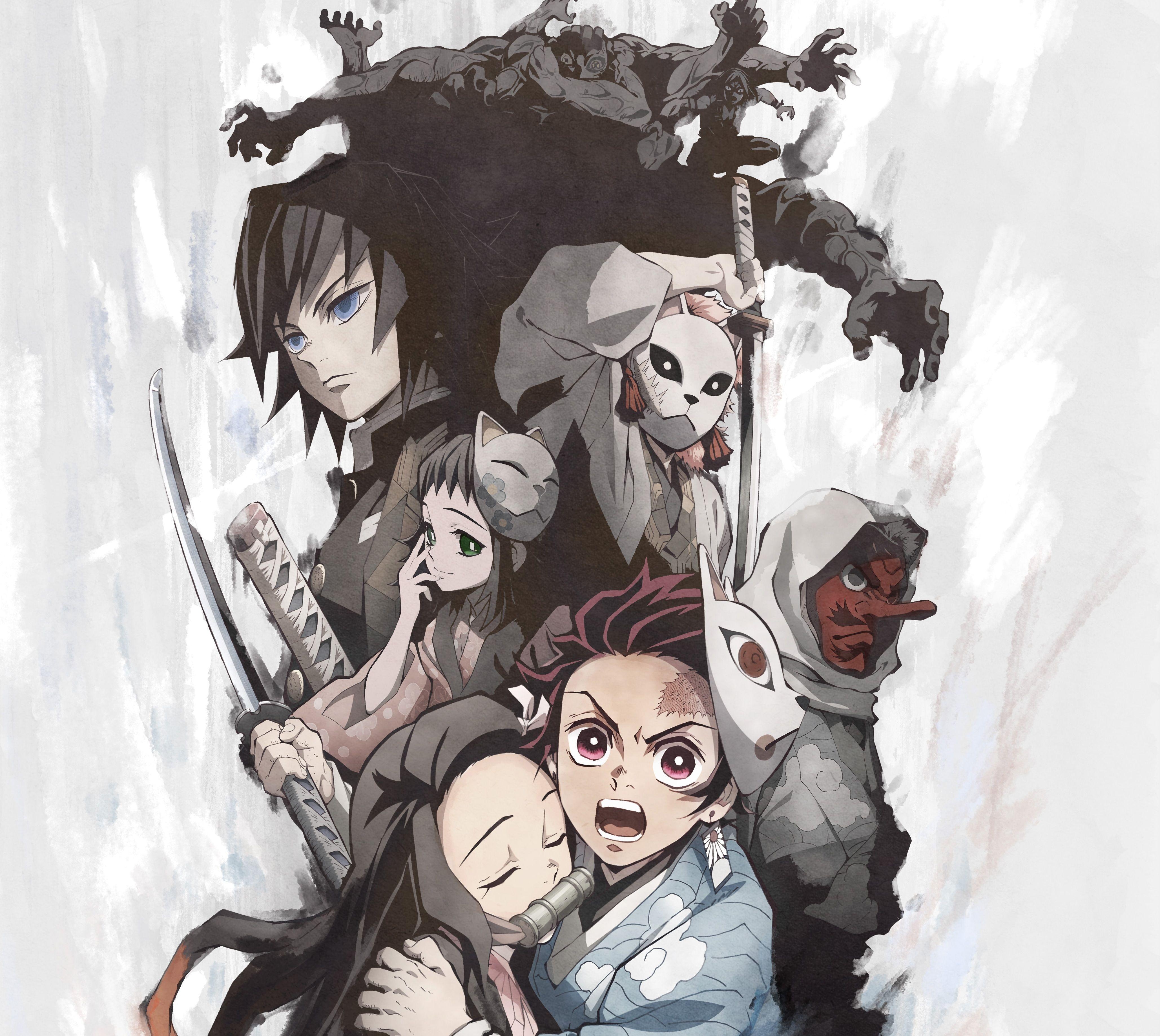 Demon Slayer, Kimetsu No Yaiba, Anime, Kämpfer, Dämon, 4120x3680 4K Desktop