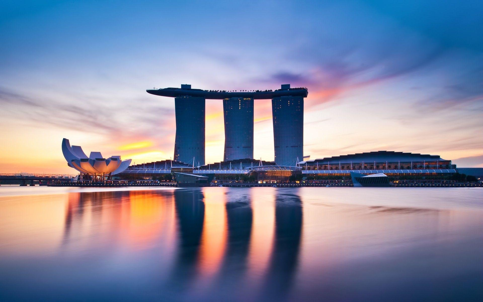 Marina Bay, Singapur, Weltkulisse, 4K, Architektur, 1920x1200 HD Desktop