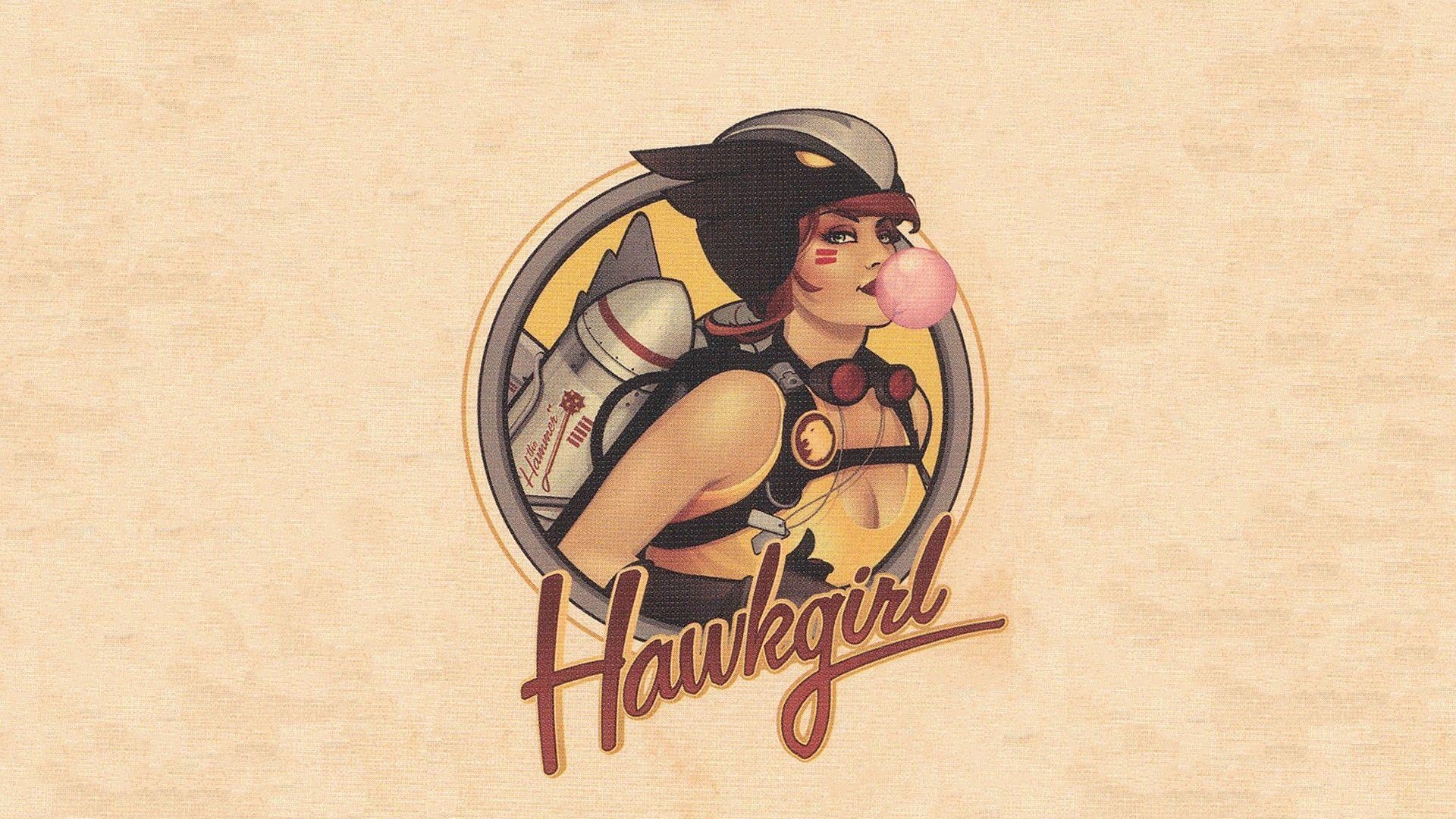 Rothaarige, Hawkgirl, DC Comics, Bombshells, Textur, 1920x1080 Full HD Desktop