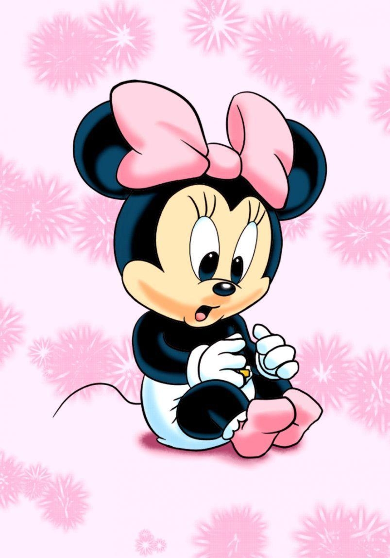 Minnie Maus, süß, Disney, Baby, Cartoon, 810x1150 HD Handy