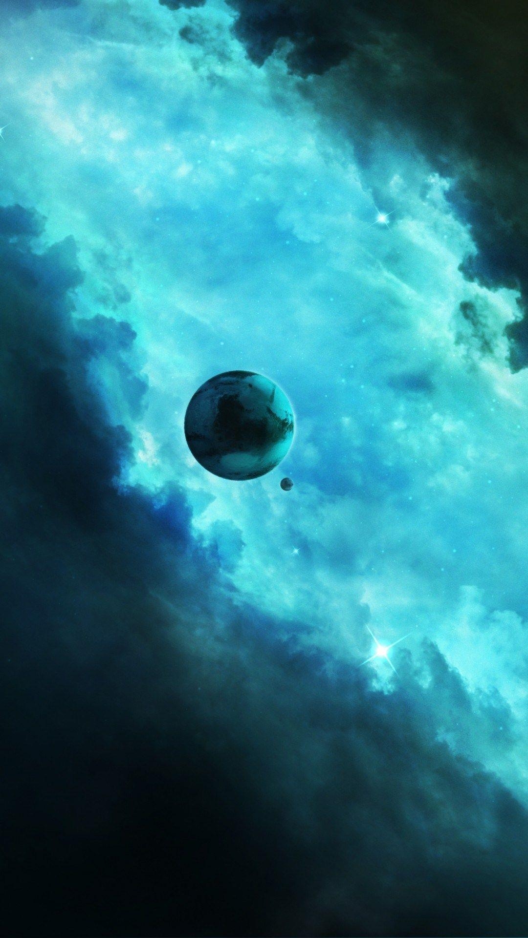 Cloud Atlas, Blauer Himmel, Turquoise, Atmosphäre, iPhone, 1080x1920 Full HD Handy