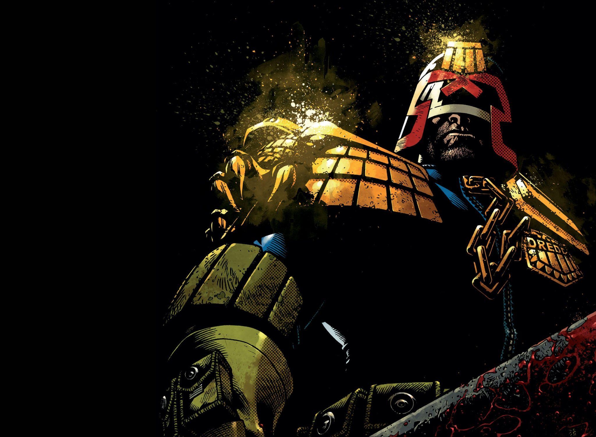 Judge Dredd, Comic, Sci-Fi, Hintergrund, Dredd, 2050x1510 HD Desktop