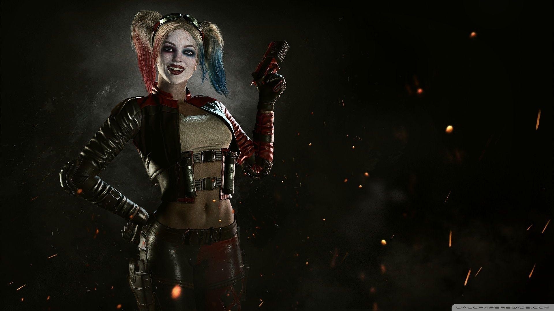 Harley Quinn, Injustice 2, 4K HD, DC Game, virtuell, 1920x1080 Full HD Desktop