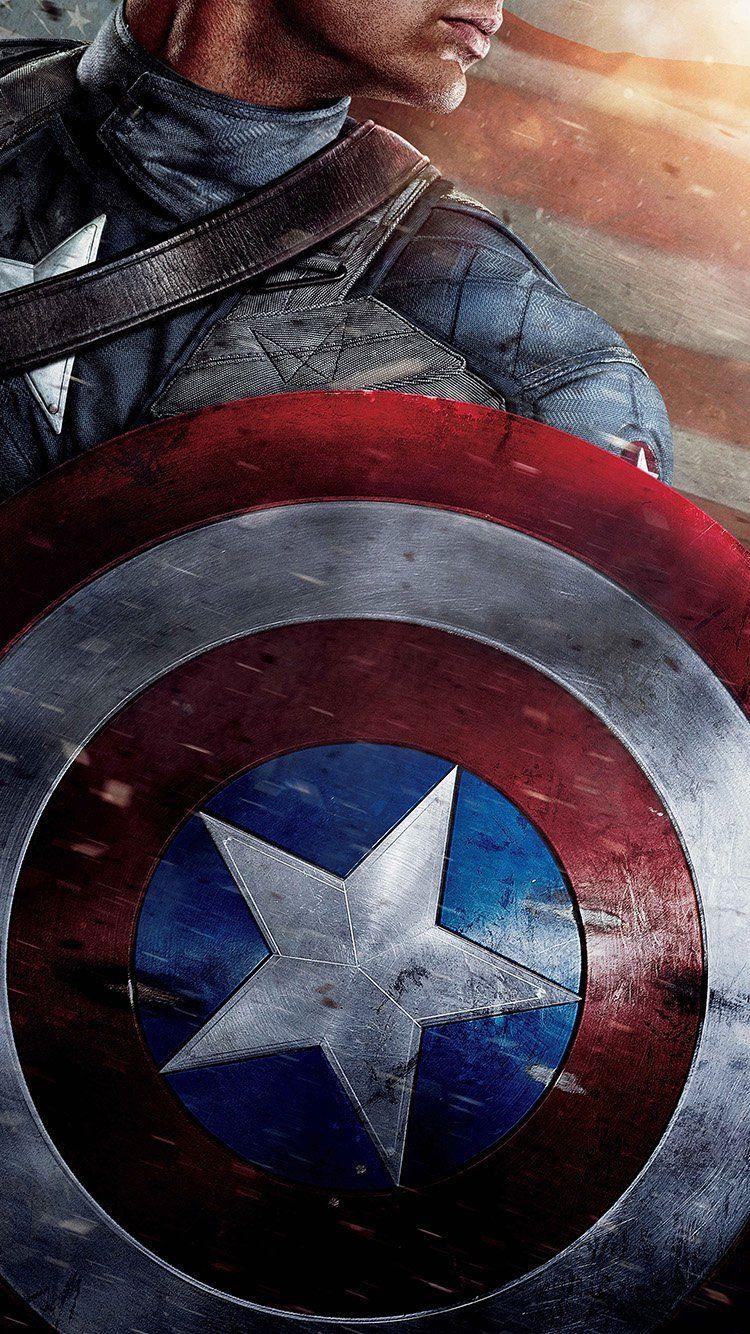 iPhone 8, Captain America, Poster, Bild, Hintergrund, 750x1340 HD Handy