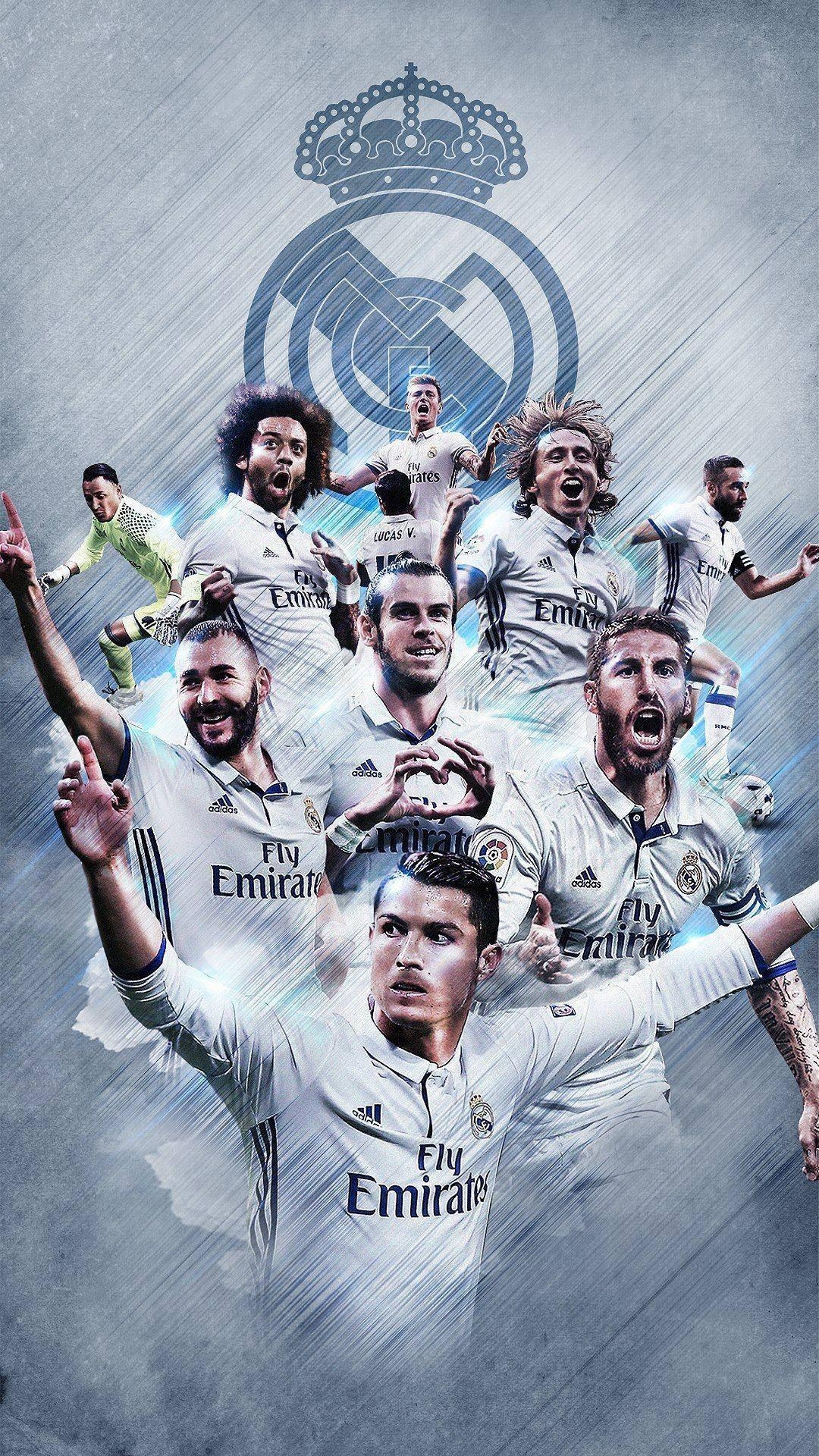 Real Madrid CF, Fußball, Weiß, Sportverein, Wallpaper, 1080x1920 Full HD Handy