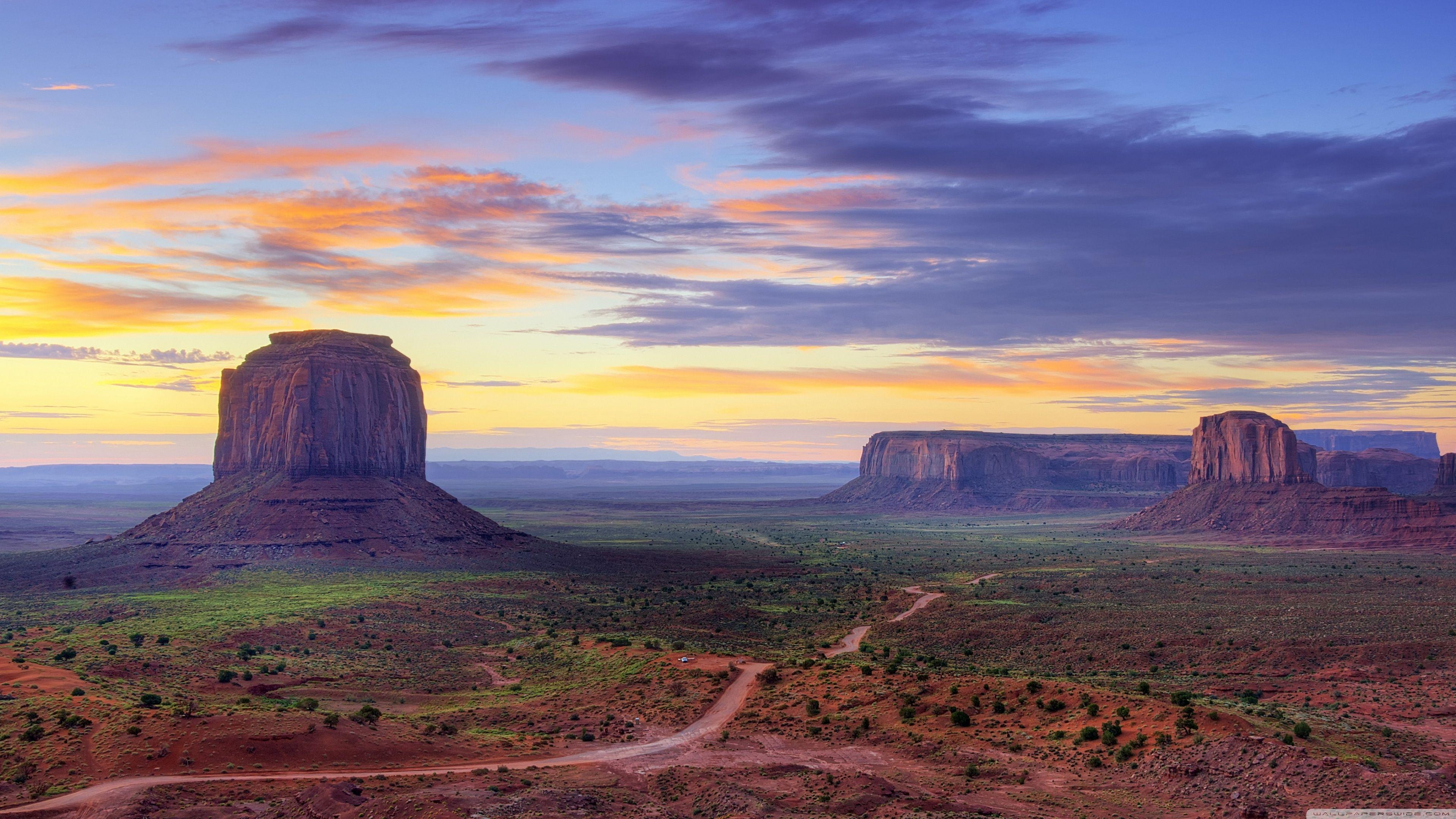 Utah, Monument Valley, Straße, 4K, HD, 3840x2160 4K Desktop