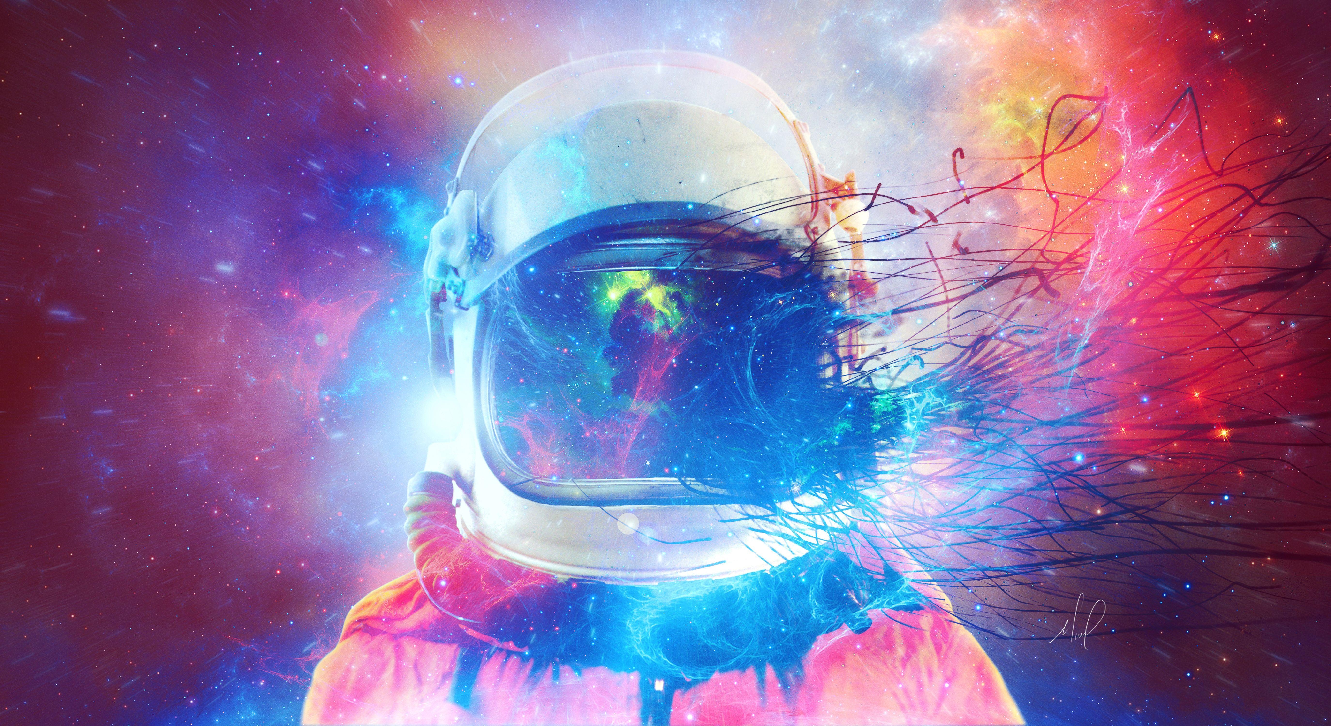 Astronaut, 5K, kreative Grafik, Hintergrund, HD, 5500x3000 4K Desktop