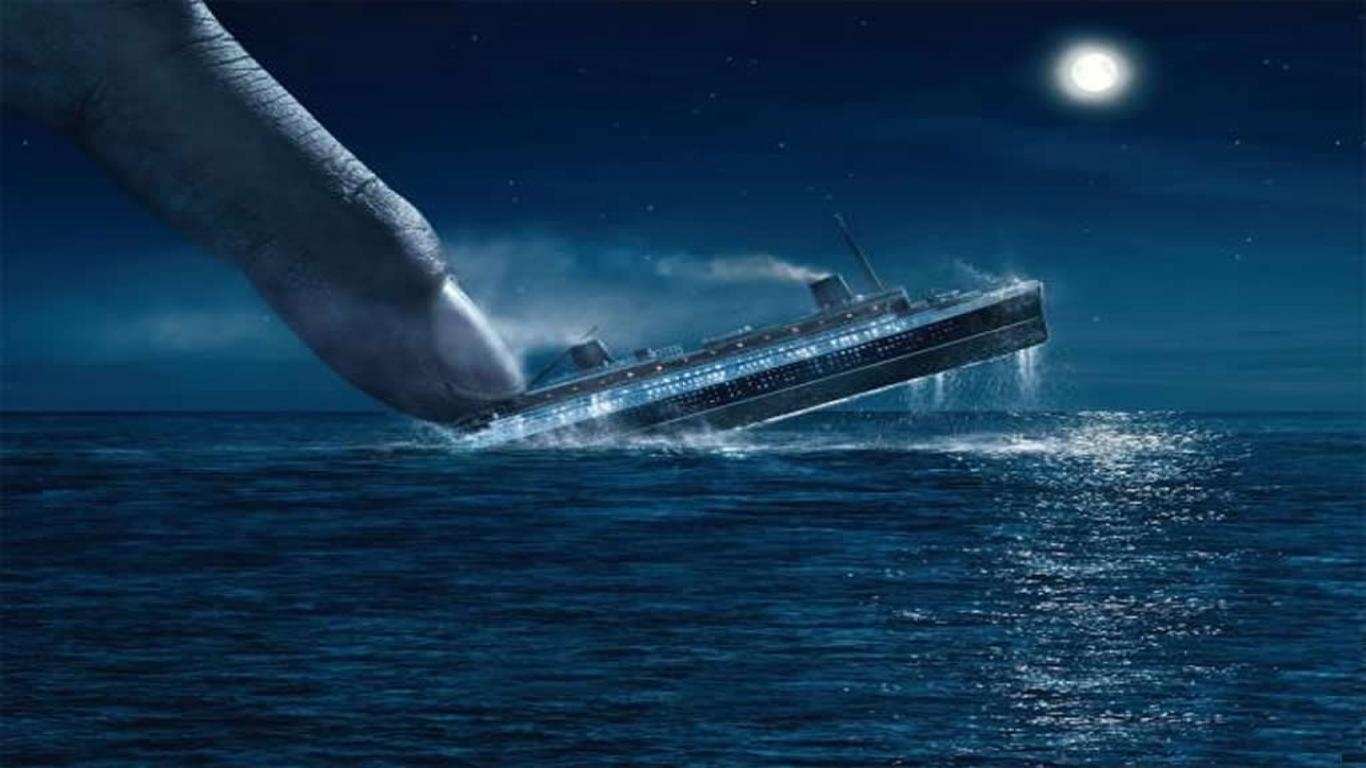 Titanic Schiff, HD, Ozean, Untergang, Hintergrund, 1370x770 HD Desktop