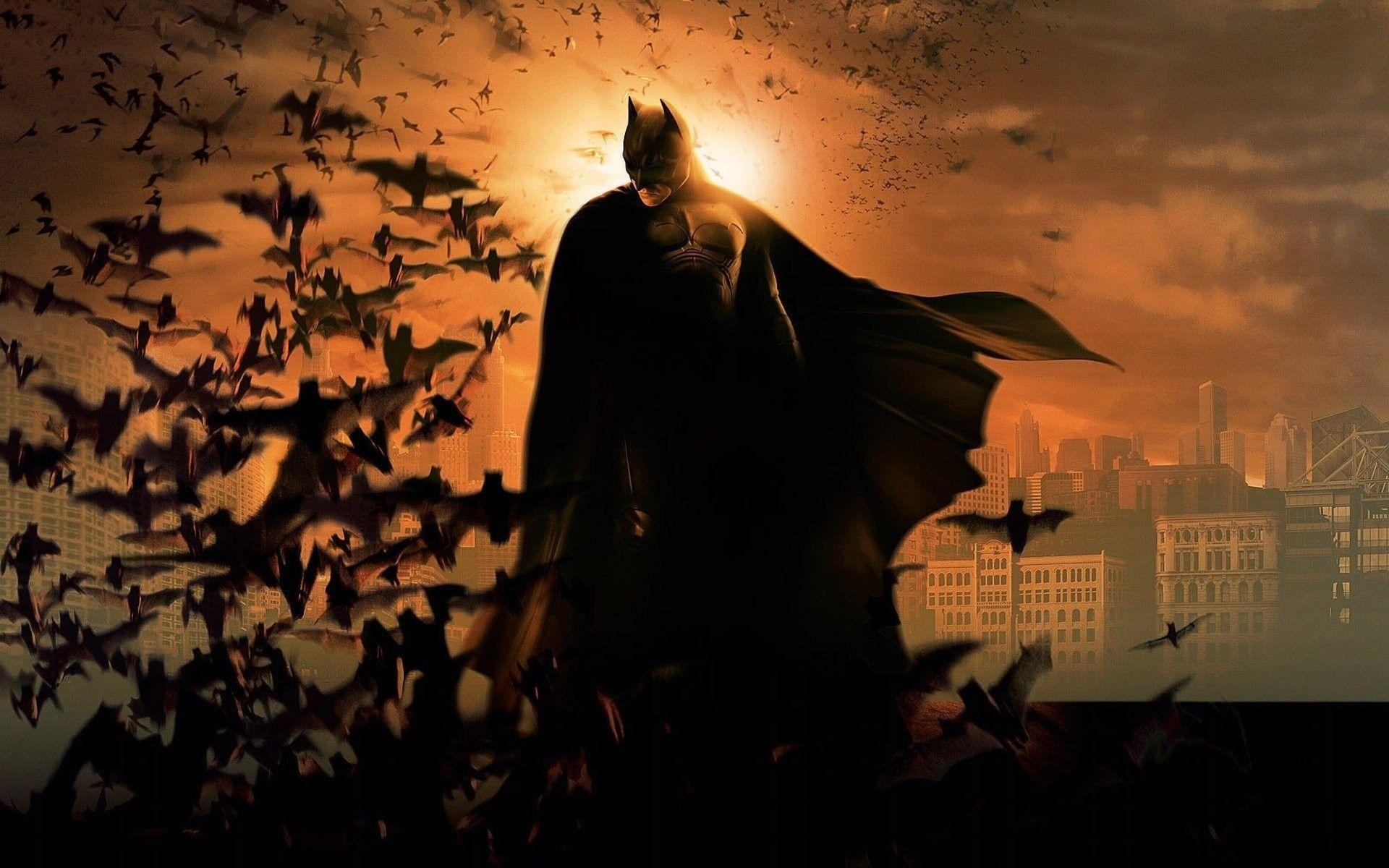 Batman Begins, Filmposter, Gothic Gotham, Superheld, Bruce Wayne, 1920x1200 HD Desktop