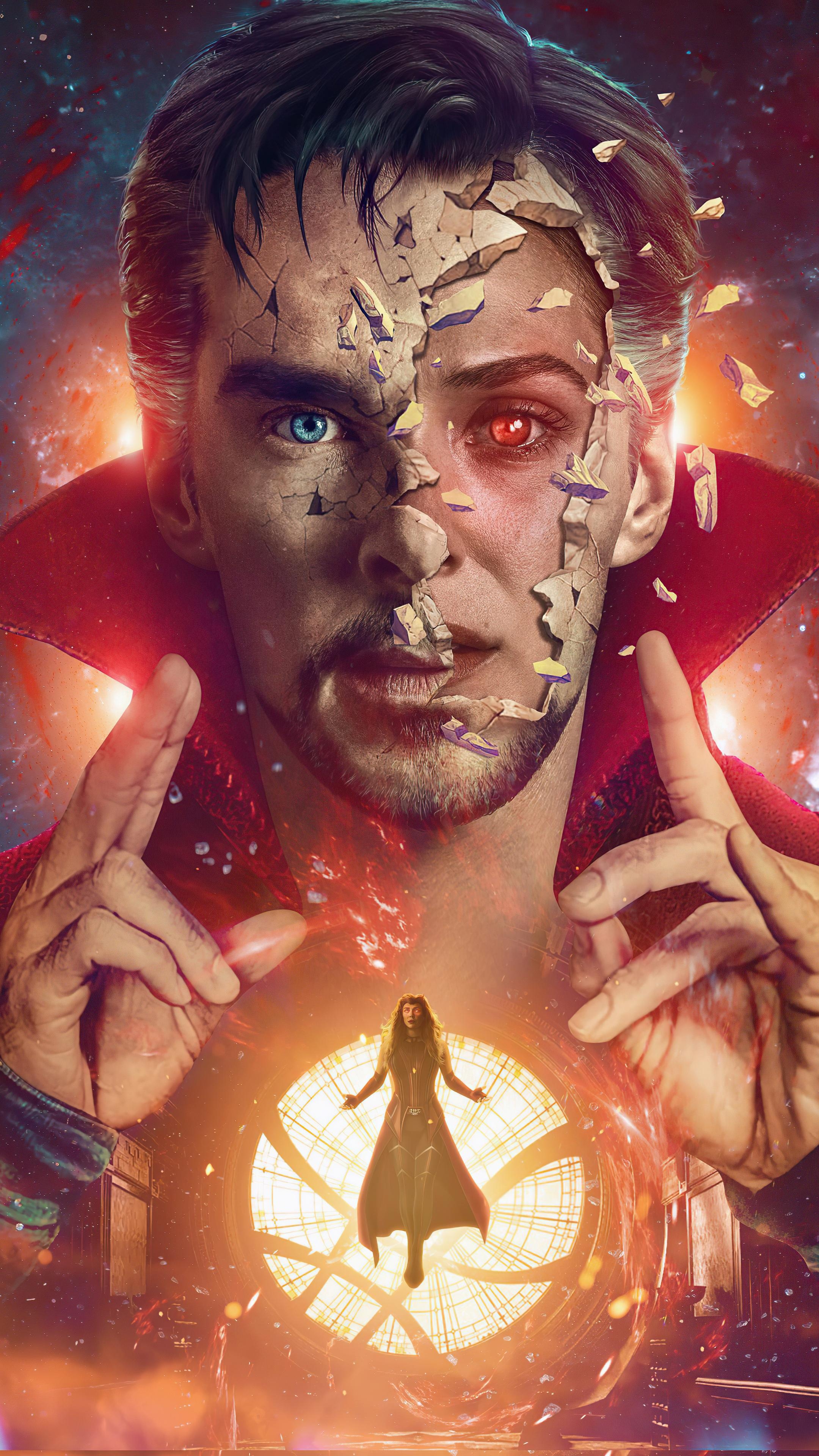 Doctor Strange, Multiverse of Madness, Wanda Vision, 5K, Sony Xperia, 2160x3840 4K Handy