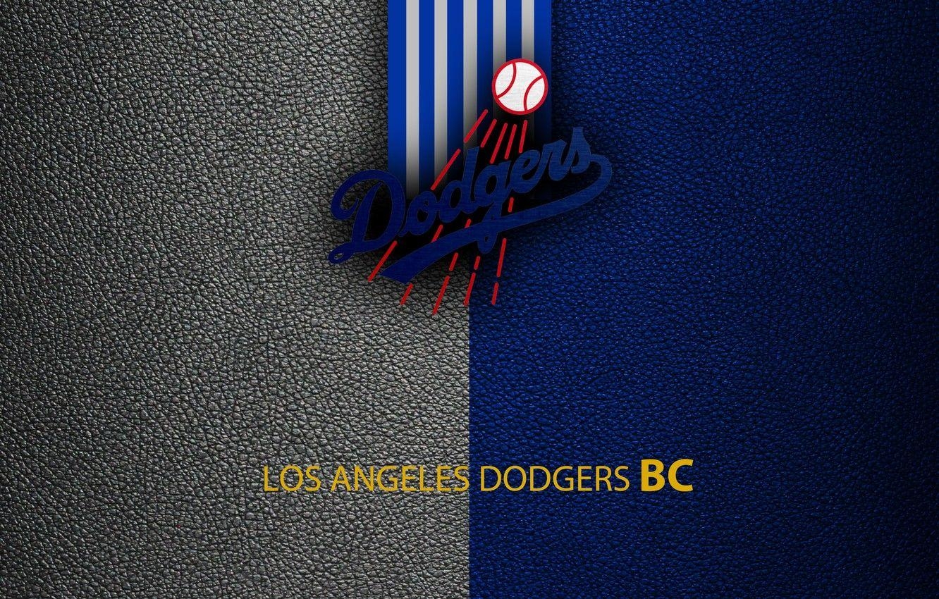 Sport-Logo, Baseball, Dodgers, Hintergrund, Mannschaft, 1340x850 HD Desktop