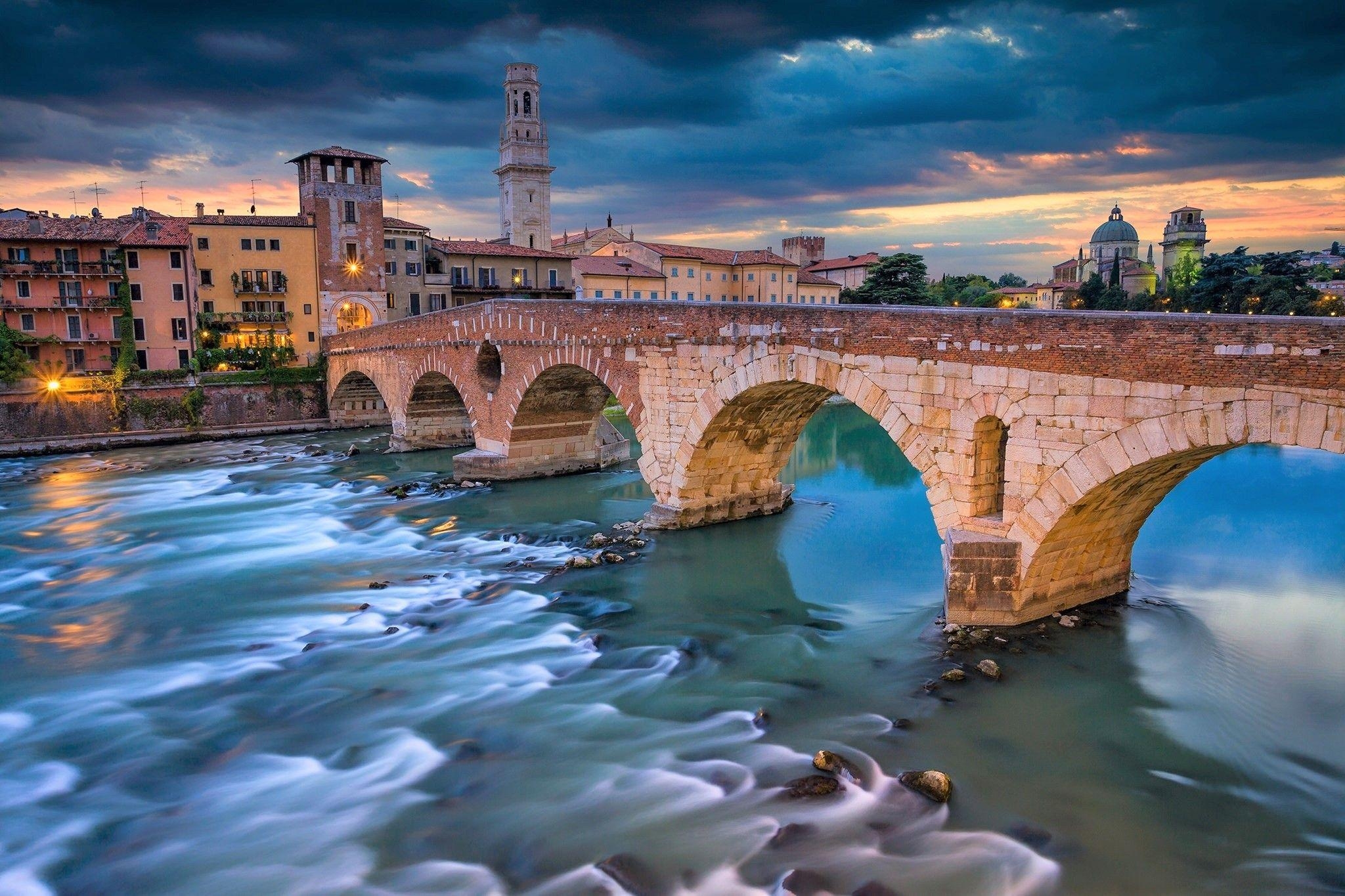 Ponte Vecchio, Florenz, Italien, Hintergrund, Brücke, 2050x1370 HD Desktop