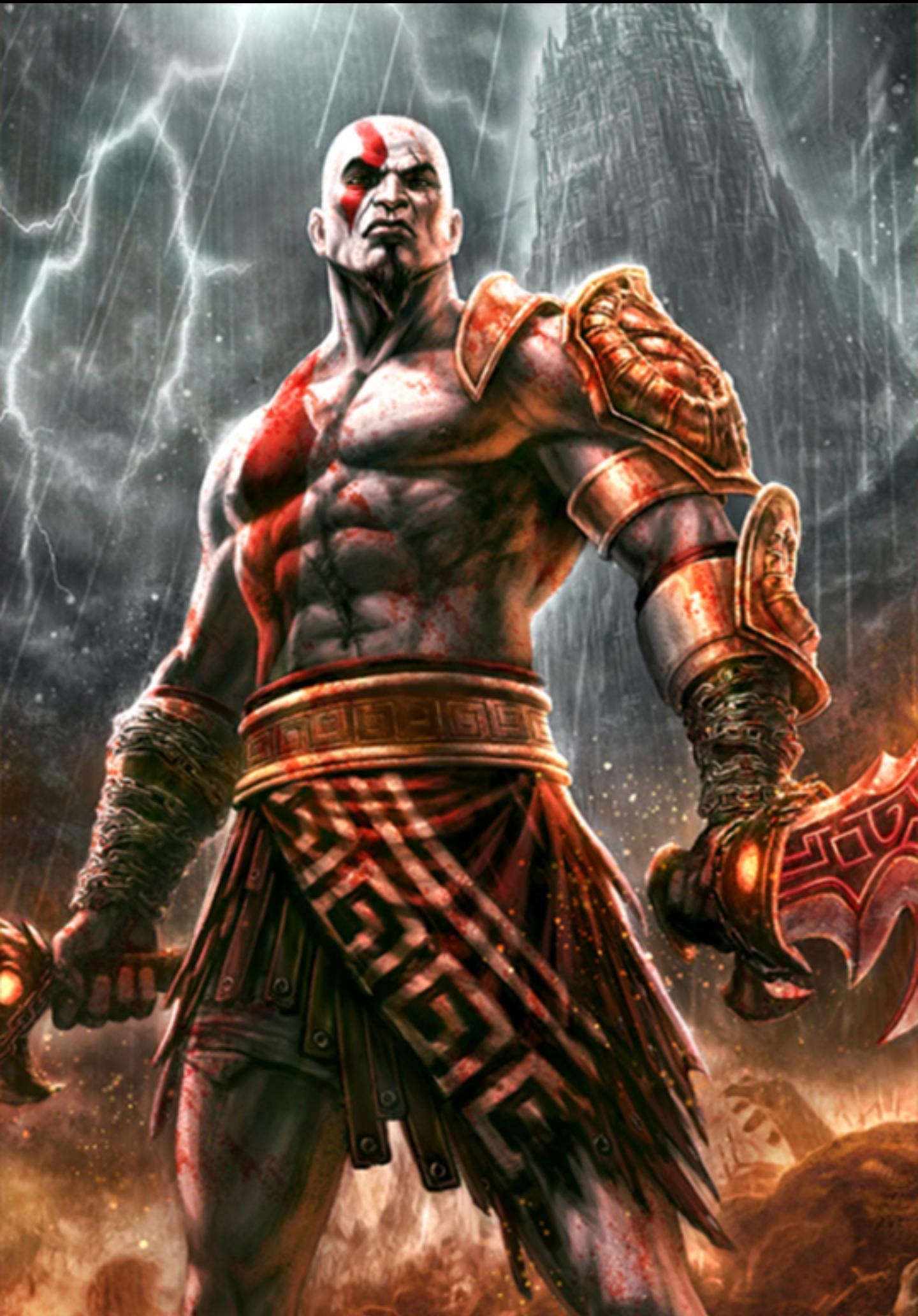 God of War, 4K, Android, Kratos, HD, 1440x2070 HD Handy