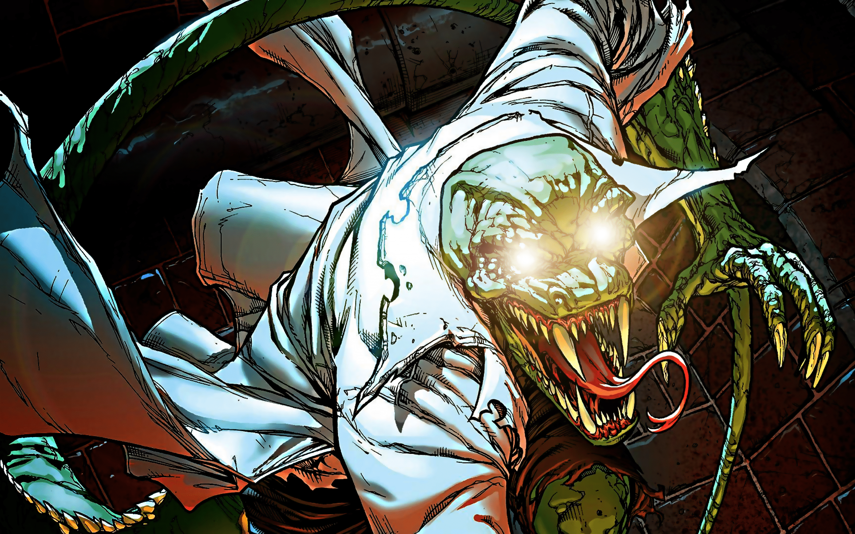 Killer Croc, Comics, Kunstwerk, MacBook, Download, 2880x1800 HD Desktop