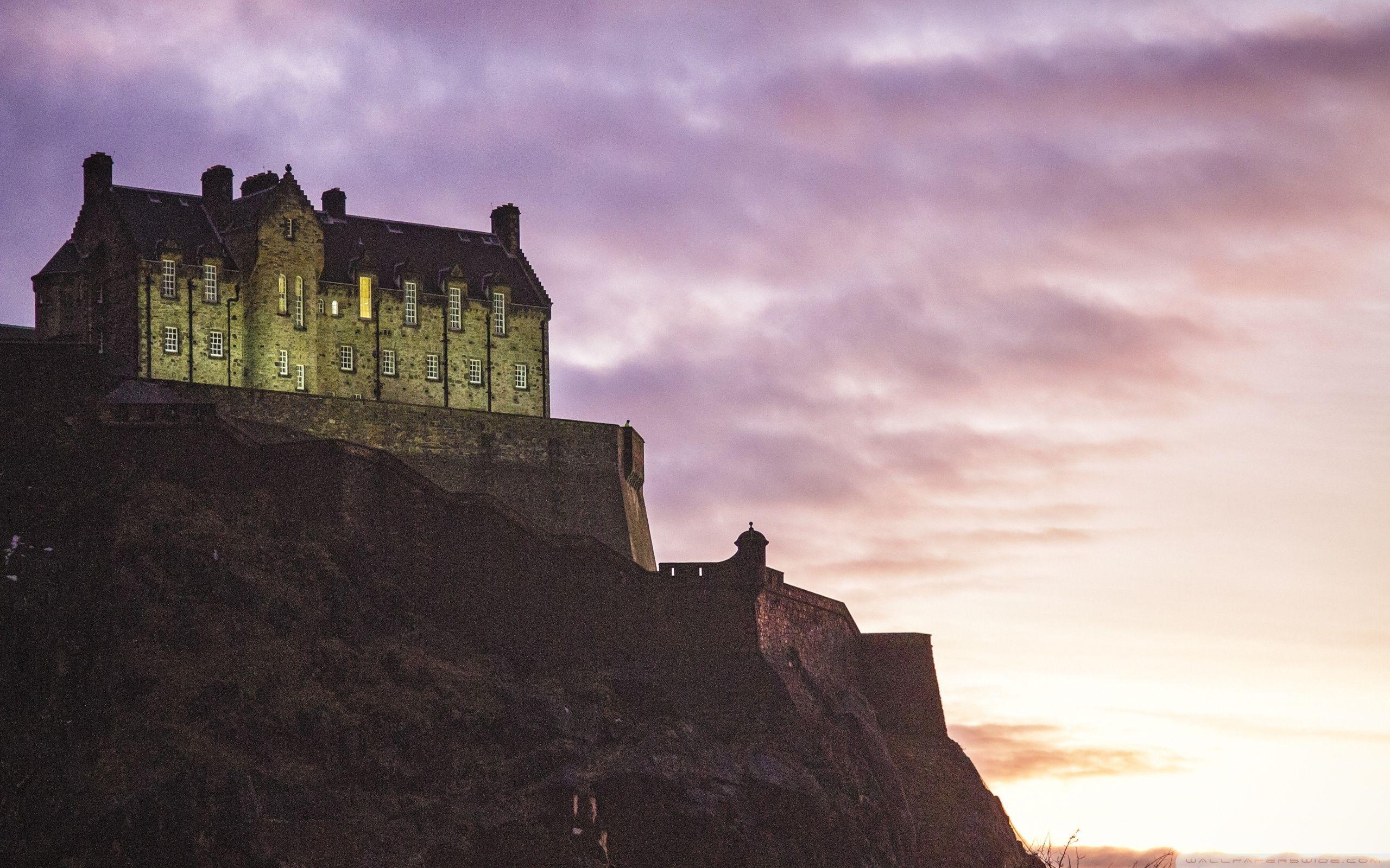 Edinburgh Schloss, Ultra HD, Hintergrund, Landschaft, Kultur, 2560x1600 HD Desktop