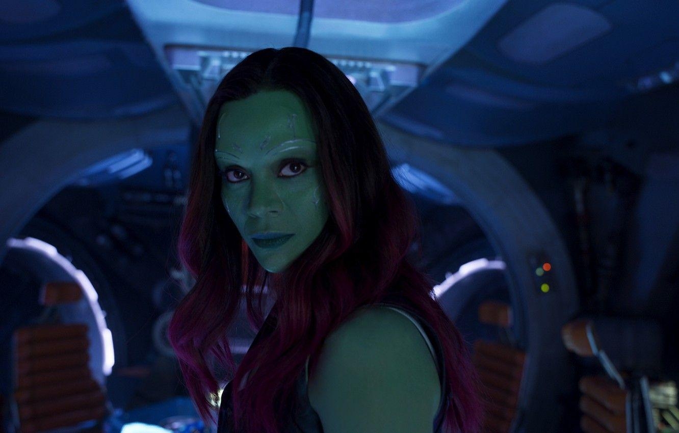 Gamora, Zoe Saldana, Marvel, Film, Hintergrund, 1340x850 HD Desktop