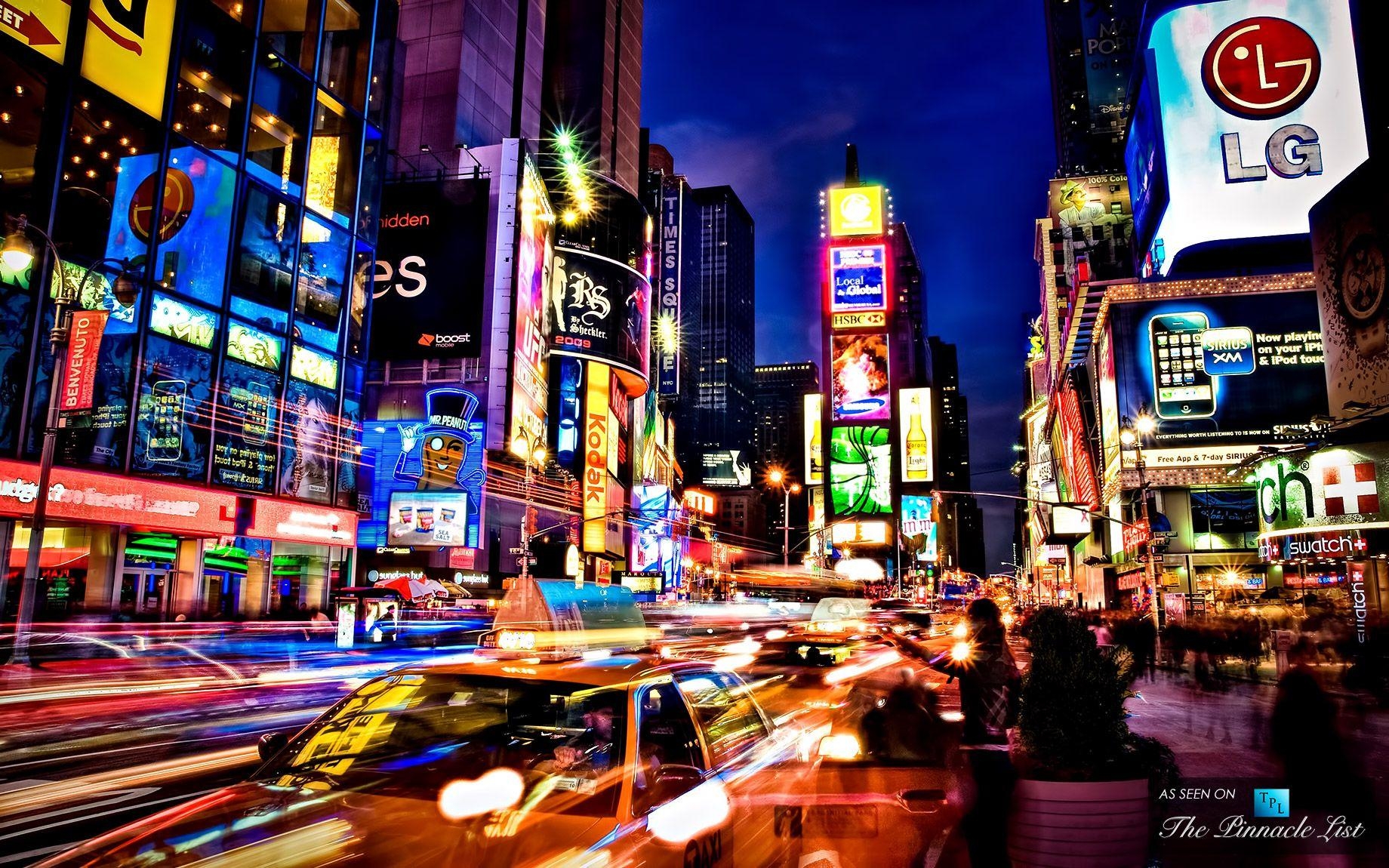 Times Square, Nacht, HD, Bild, Reisen, 1840x1150 HD Desktop