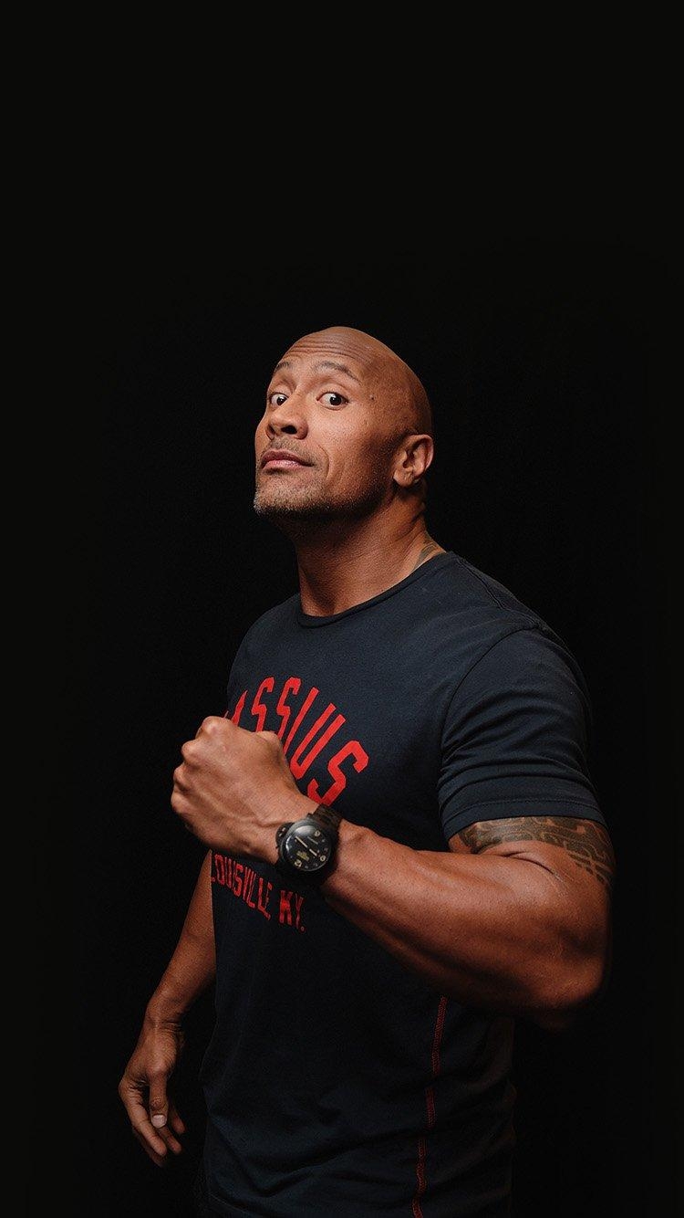 iPhone7, Dwayne The Rock, Dunkel, Design, Hintergrund, 750x1340 HD Handy