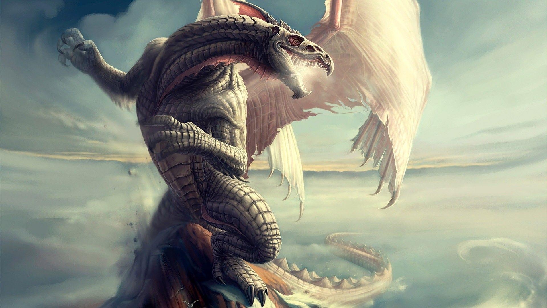 Drache, Fantasie, künstlerisch, Wallpaper, Mythologie, 1920x1080 Full HD Desktop