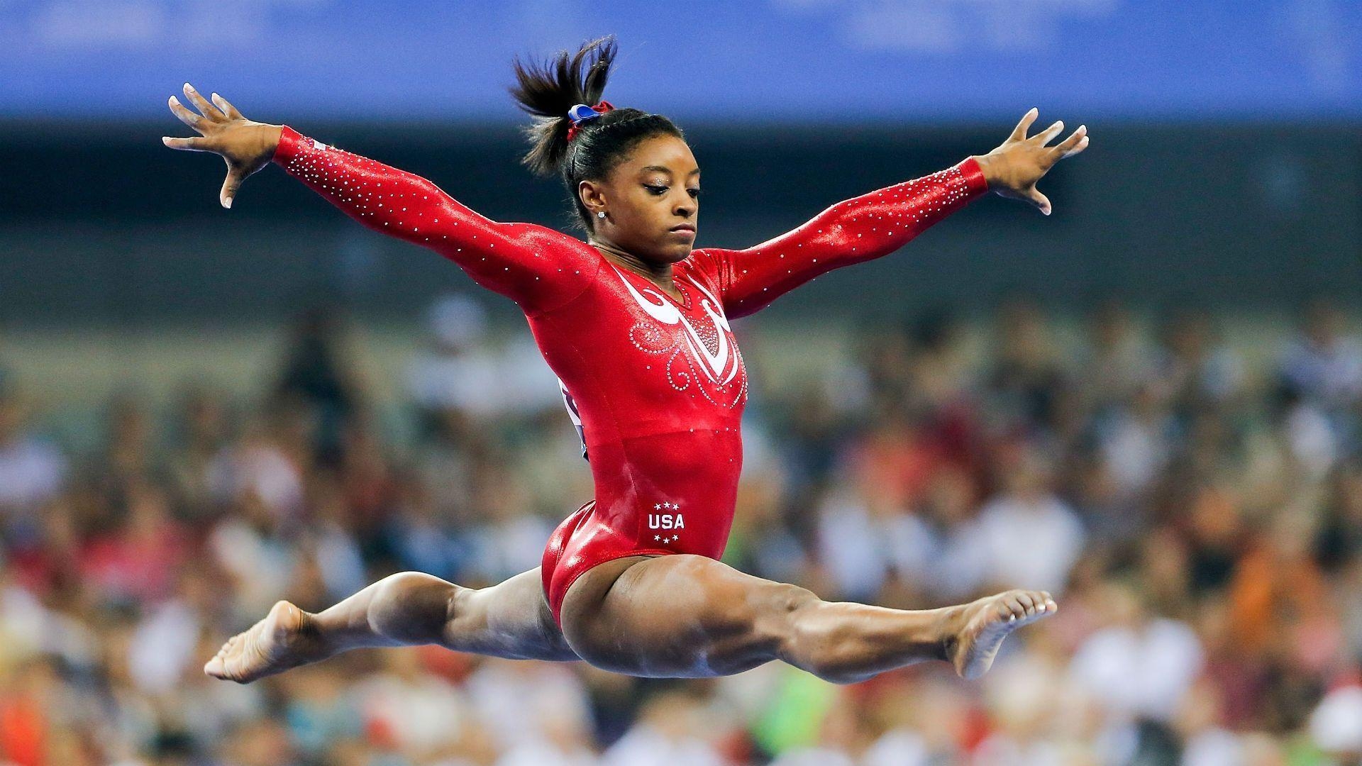 Simone Biles, Olympiasiegerin, Turnerin, Motivation, Sport, 1920x1080 Full HD Desktop