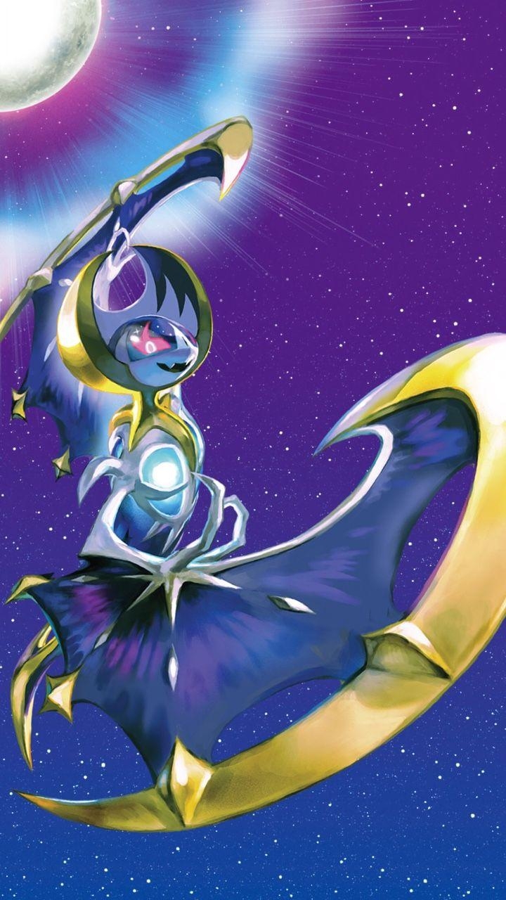 Lunala, Pokemon, Geister, Anime, Bild, 720x1280 HD Handy