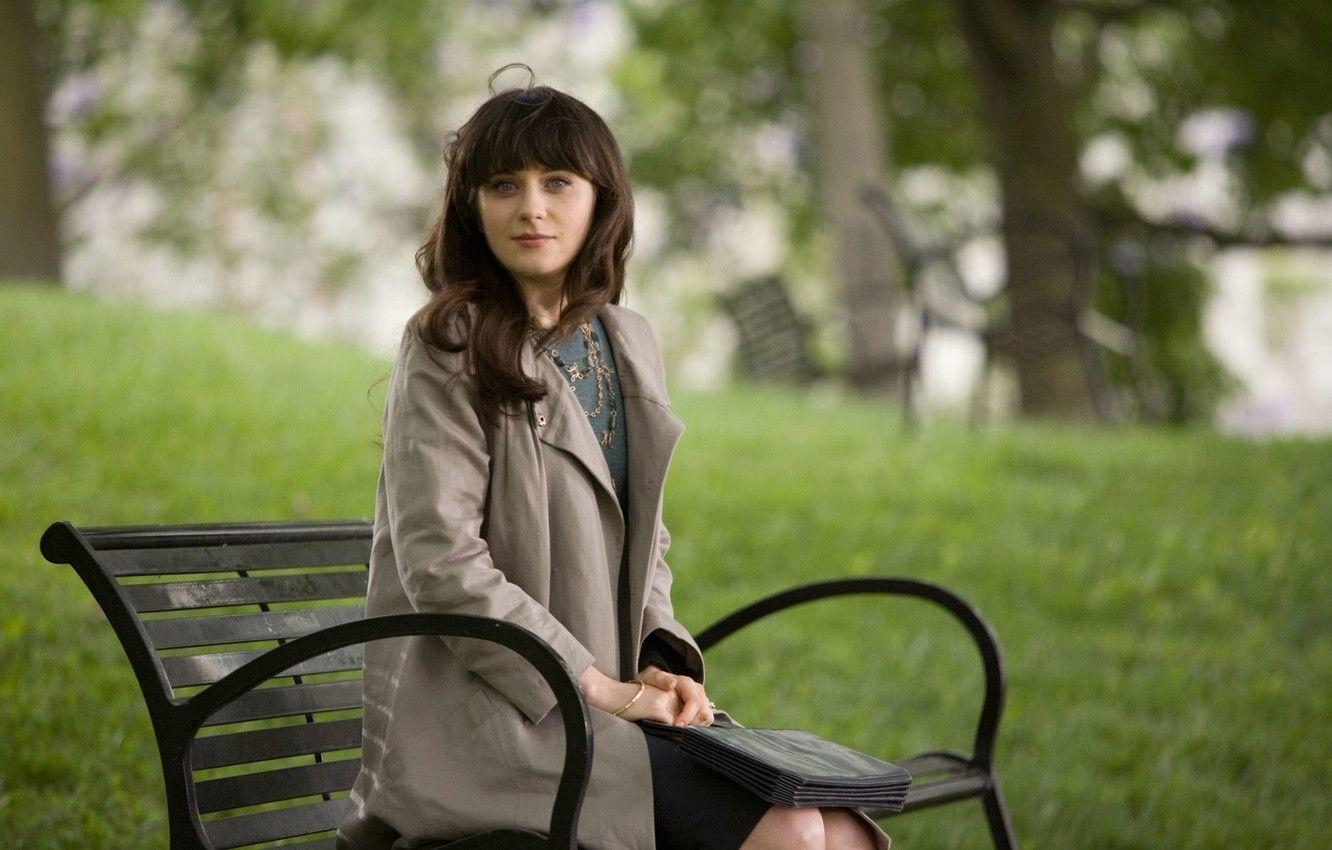 Bäume, Park, Sommer, Zooey Deschanel, 500 Days, 1340x850 HD Desktop