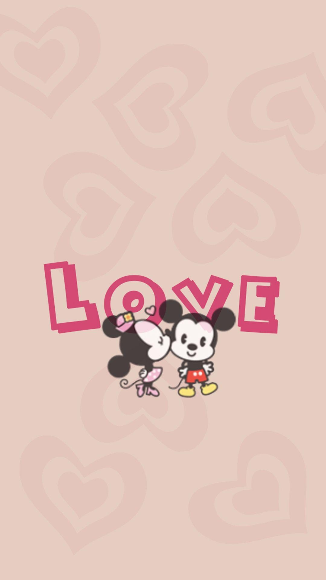 Minnie Mouse, iPhone, Hintergrund, Disney, Cartoon, 1080x1920 Full HD Handy