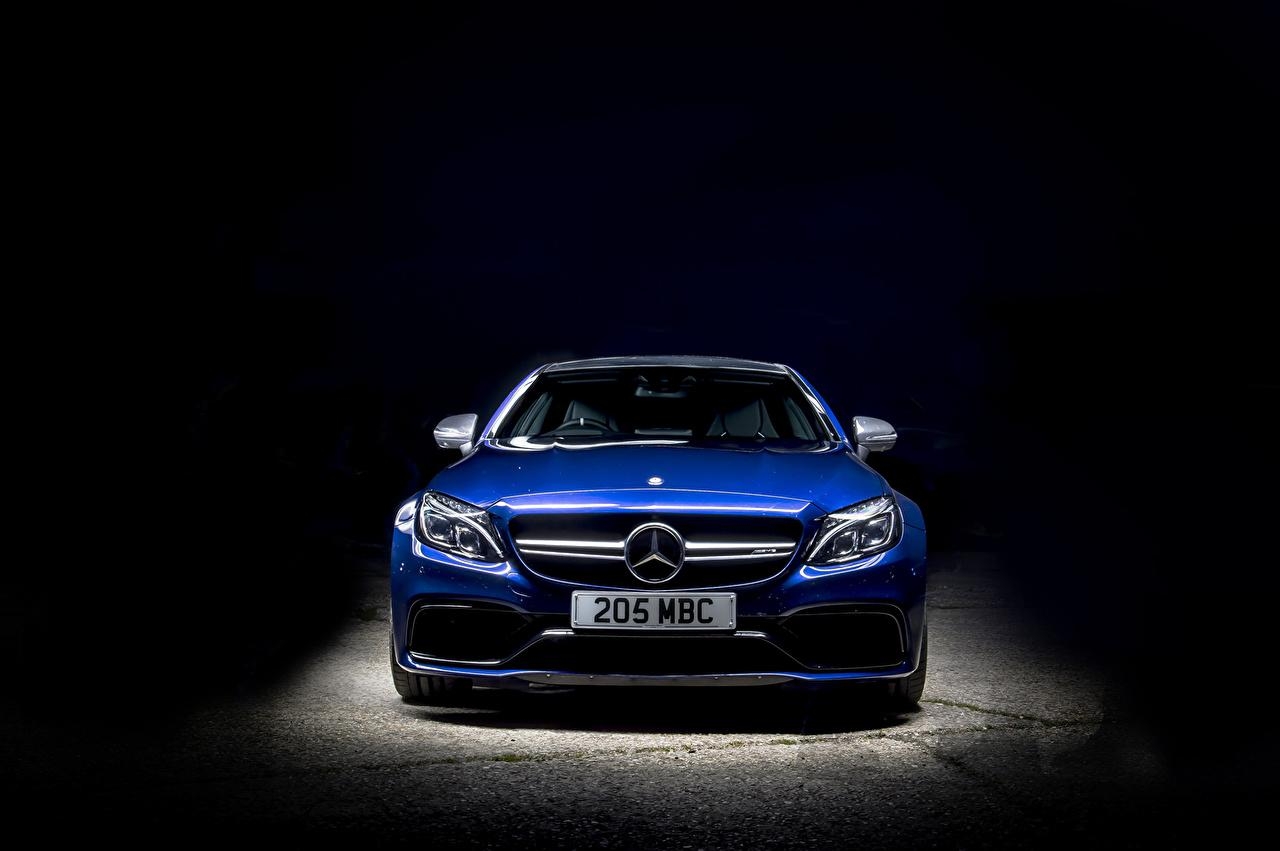 Mercedes-AMG, C-Klasse, Coupe, Blau, Front, 1280x860 HD Desktop