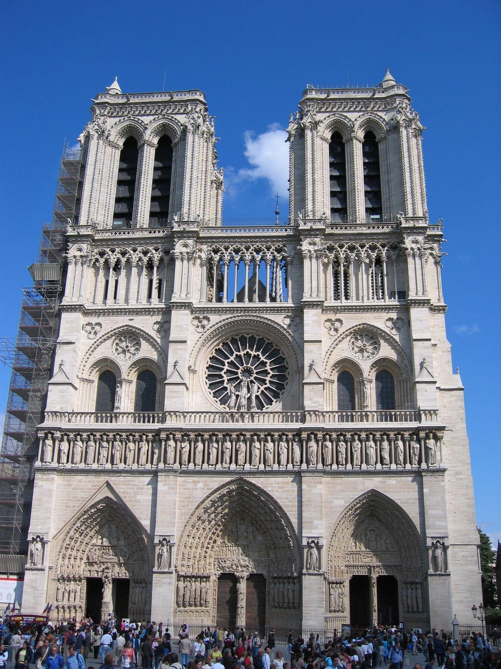 Notre Dame, Großbild, Frankreich, Paris, Sehenswürdigkeit, 1710x2280 HD Handy