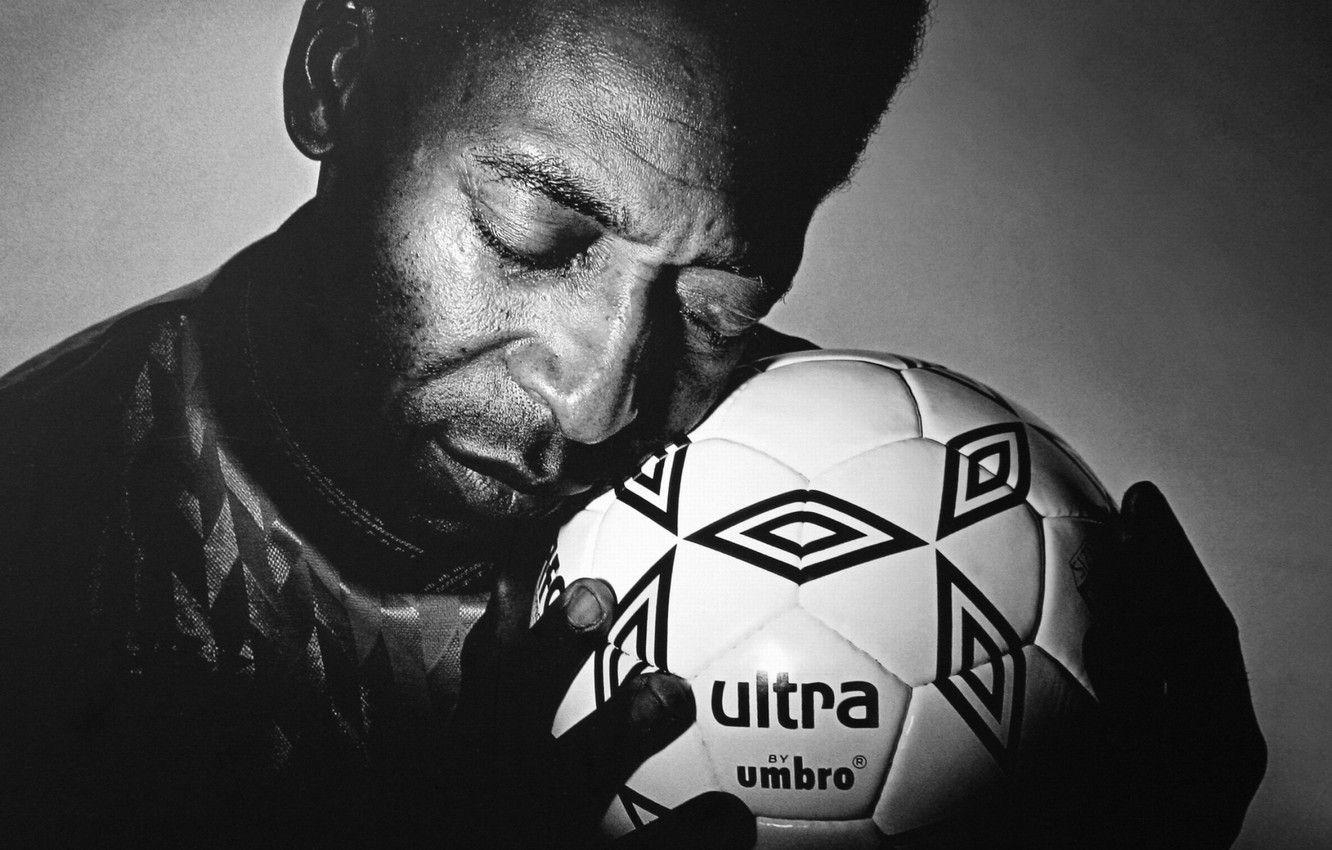 Pele, Fußball, Liebe, Ball, Schwarz-Weiß, 1340x850 HD Desktop