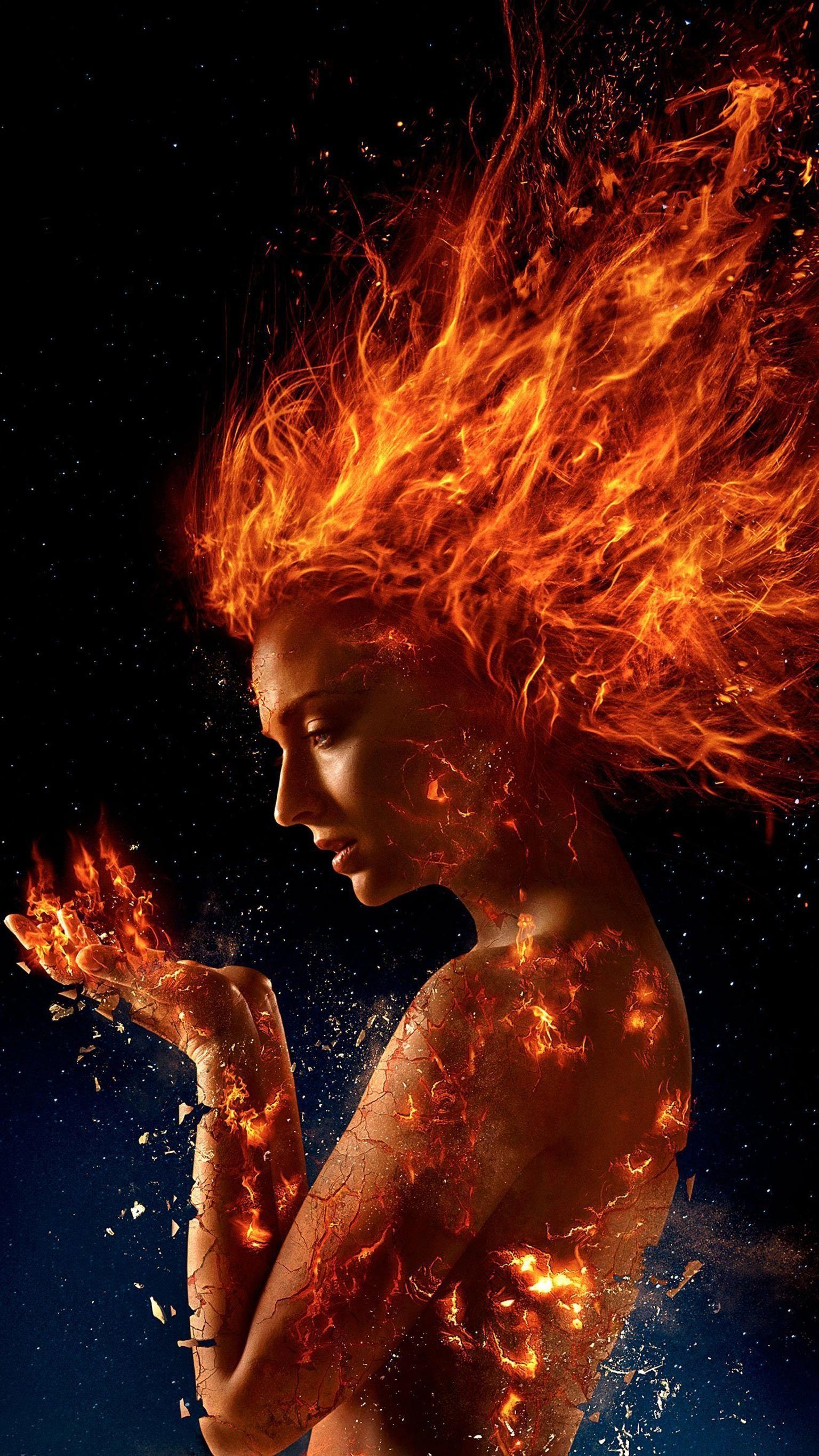 Dark Phoenix, 2019, Handy, Film, Hintergrund, 1540x2740 HD Handy