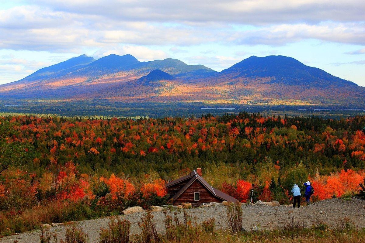 Berge, Herbst, Maine, Landschaft, USA, 1200x800 HD Desktop