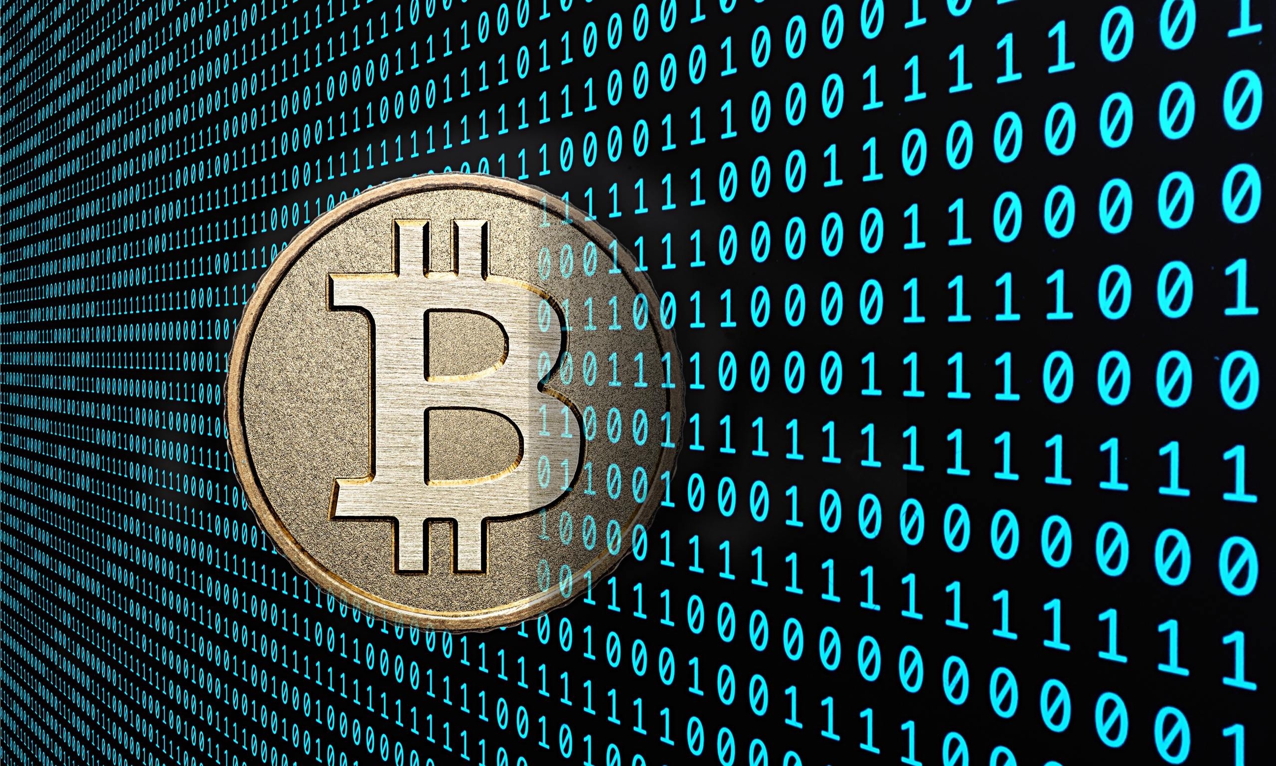 Bitcoin, HD, kryptisch, Bild, Hintergrund, 2560x1540 HD Desktop