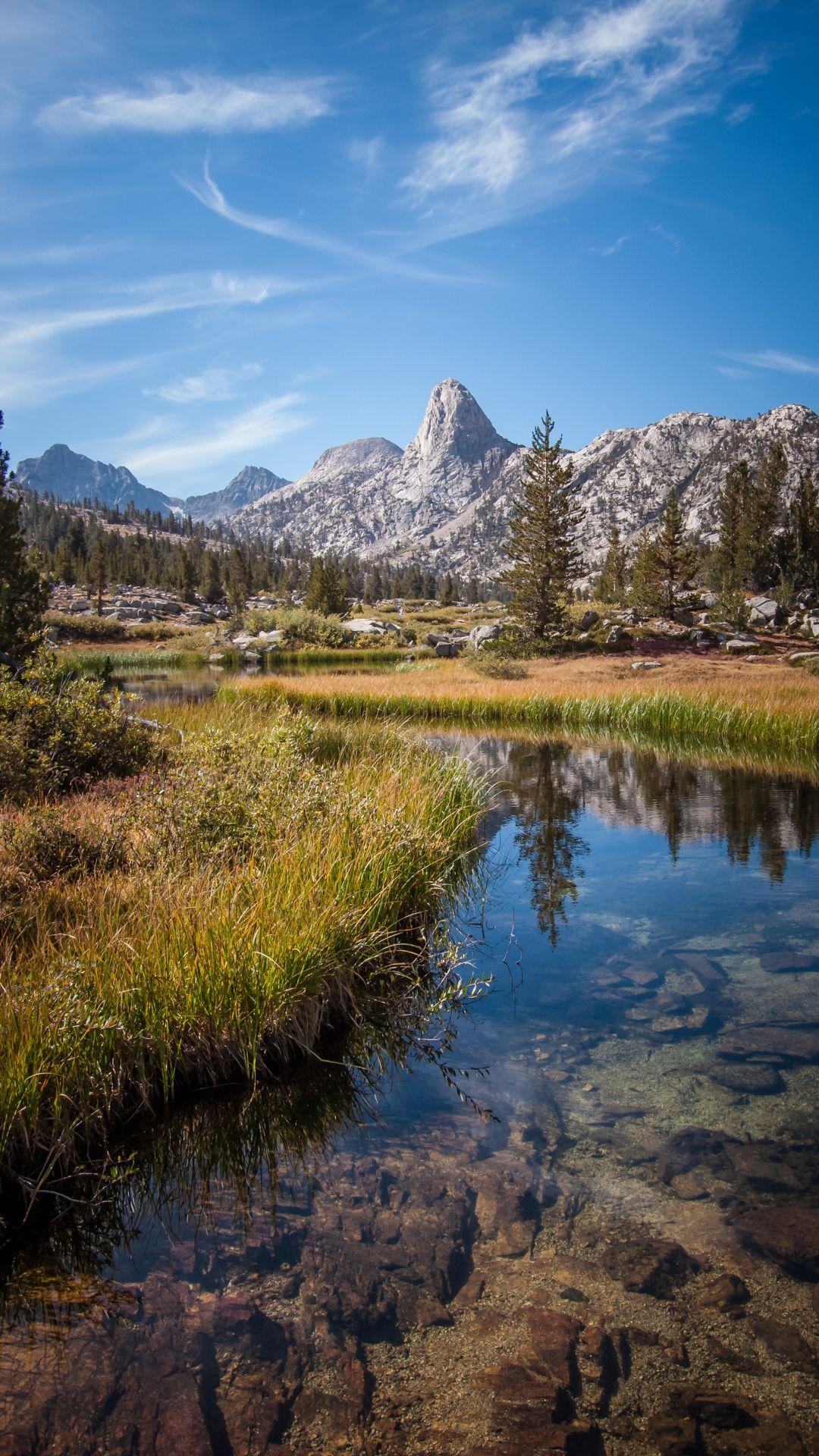 John Muir Trail, Wanderung, Hintergrund, Smartphone, Natur, 1080x1920 Full HD Handy