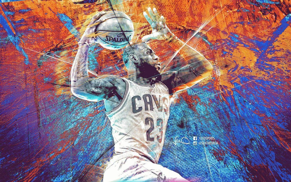 LeBron James, NBA, Kunst, Basketball, Hintergrund, 1140x710 HD Desktop