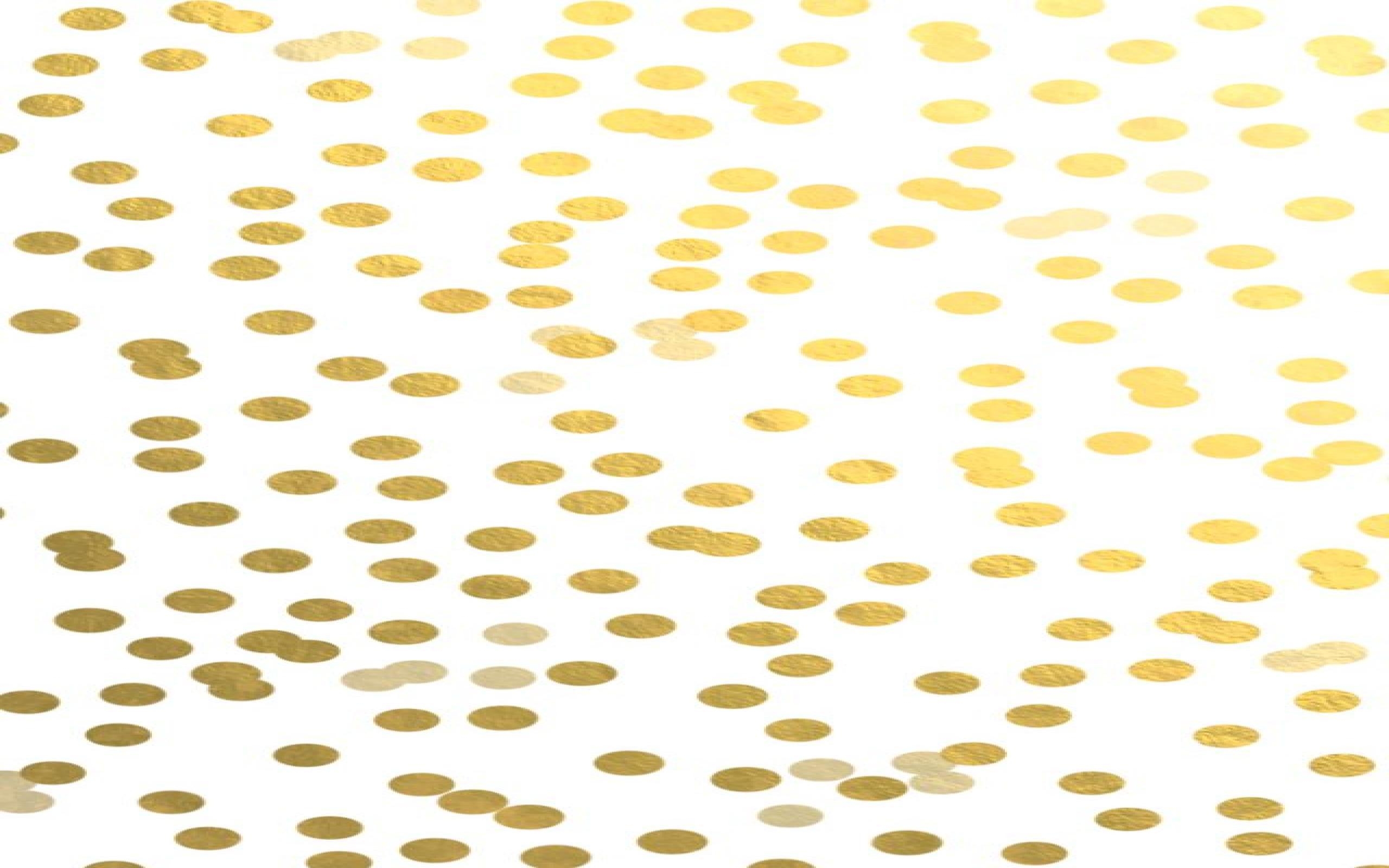 Goldene Punkte, Desktop Hintergrund, Polka Dot, Glänzend, Grafik, 2560x1600 HD Desktop