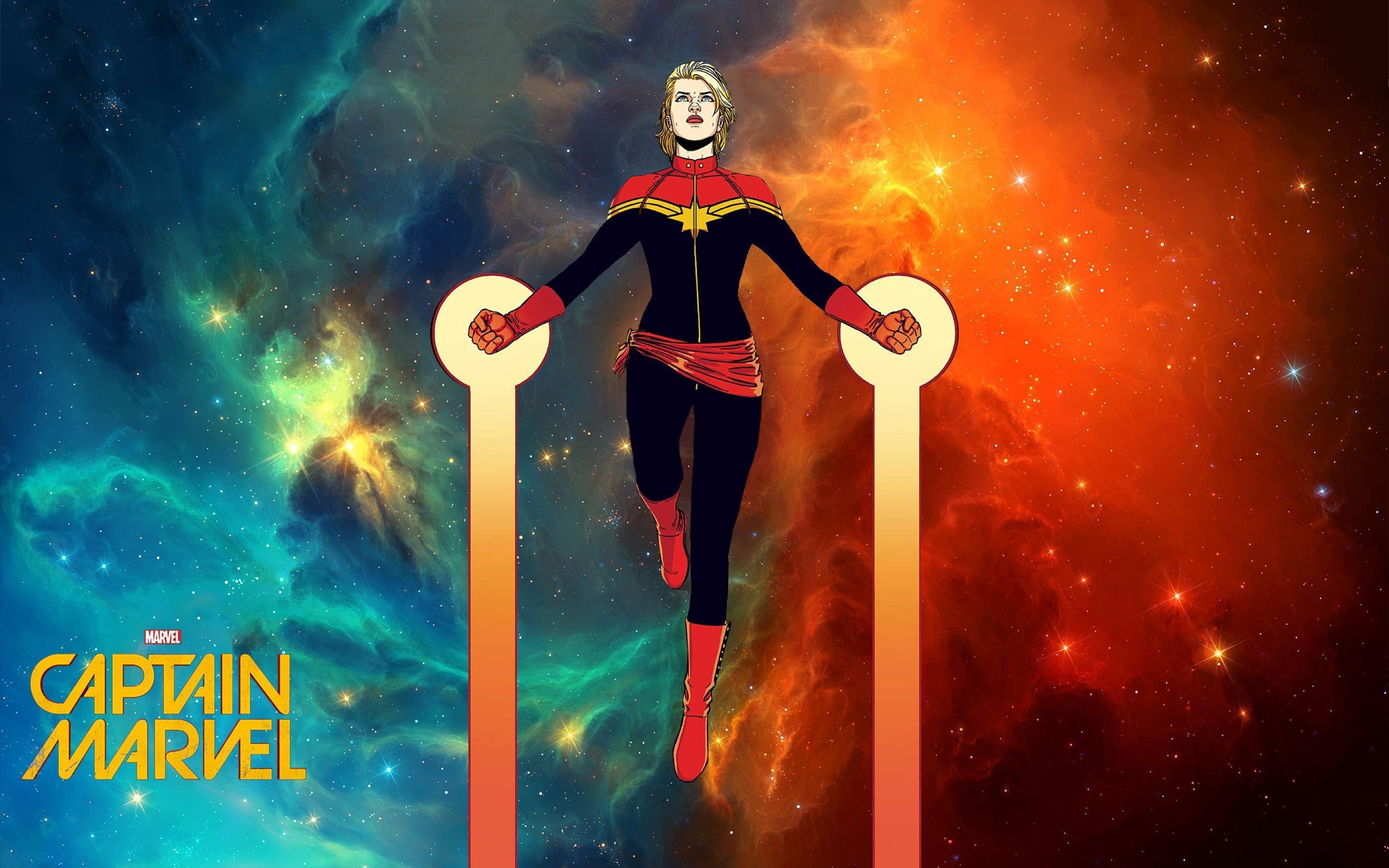 Ms. Marvel, Comics, Captain Marvel, Carol Danvers, Superheldin, 2880x1800 HD Desktop